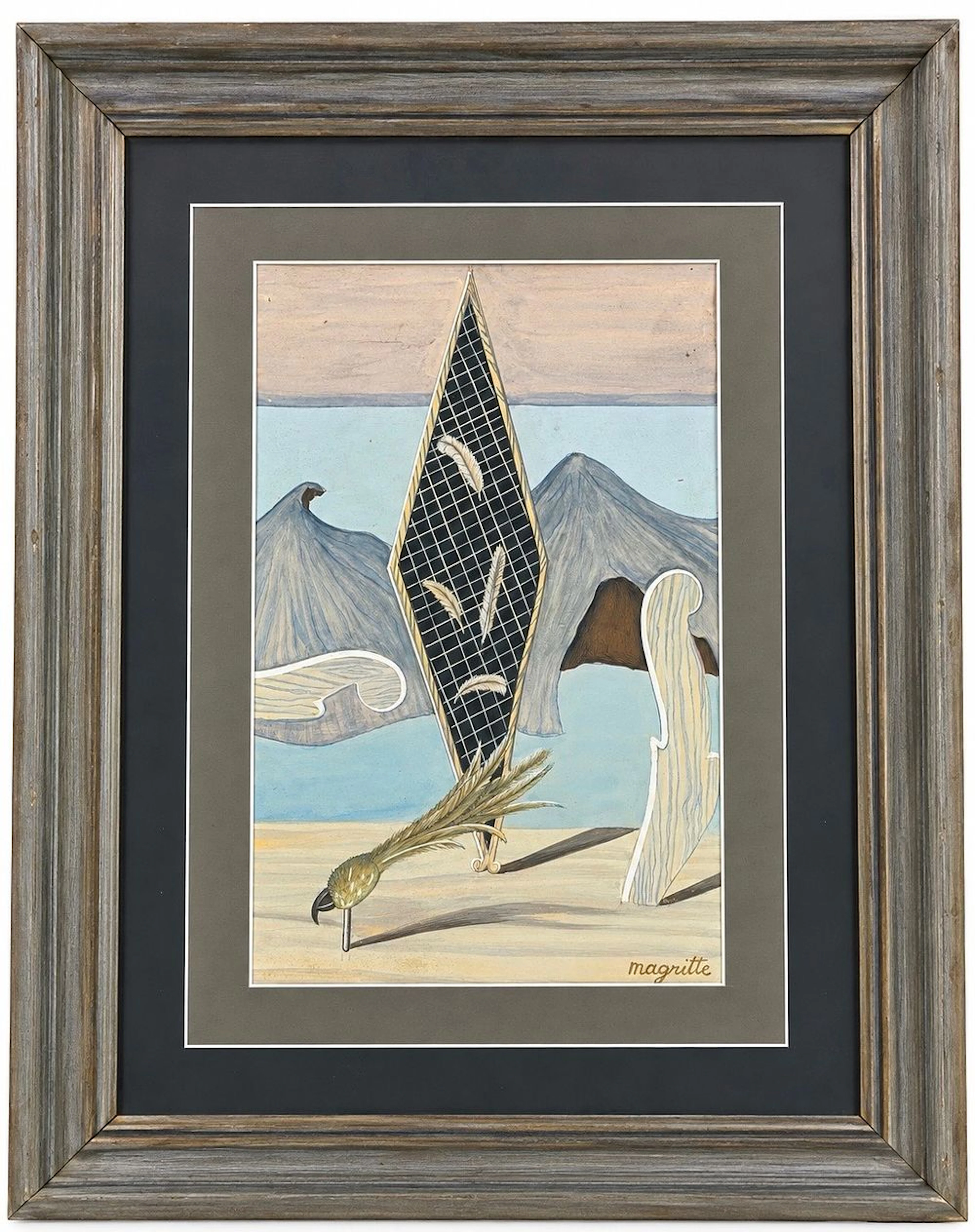 Attributed to Rene Magritte (1898-1967) Surrealist Composition
