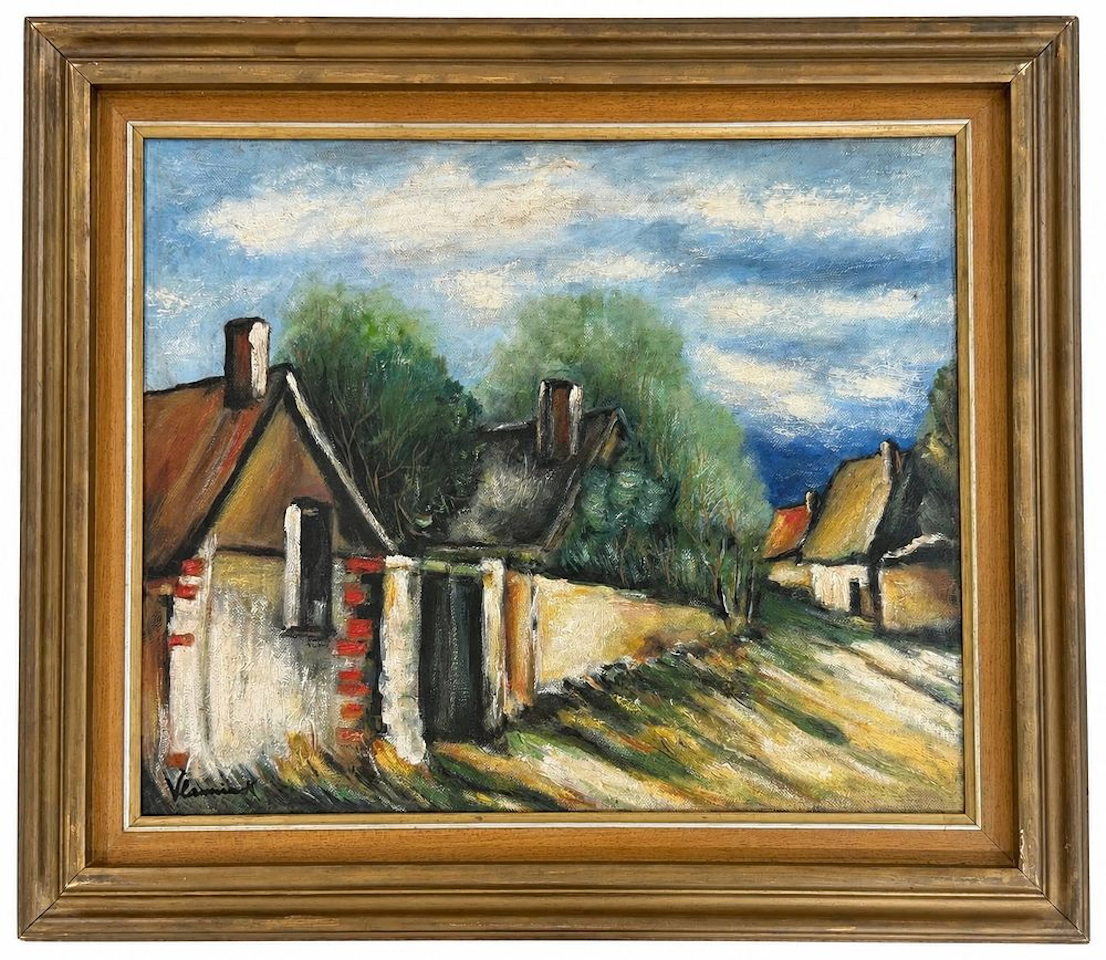 Attributed to Maurice de Vlaminck (1876-1958) Village Landscape