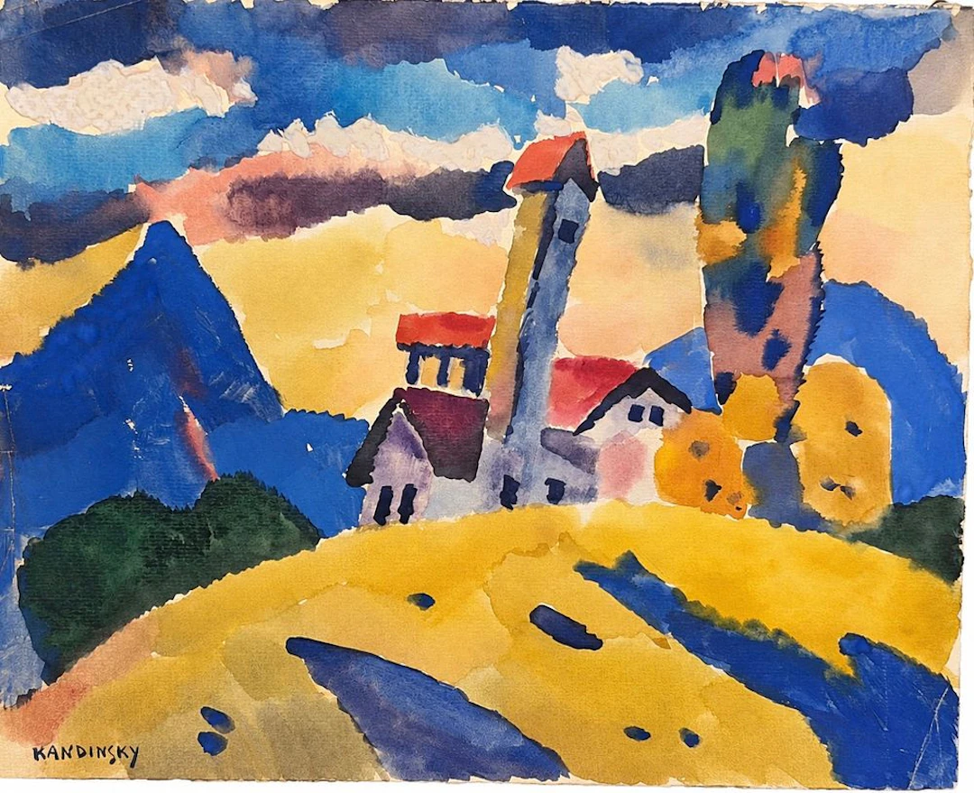 Wassily Kandinsky (1866-1944) Landscape with Houses