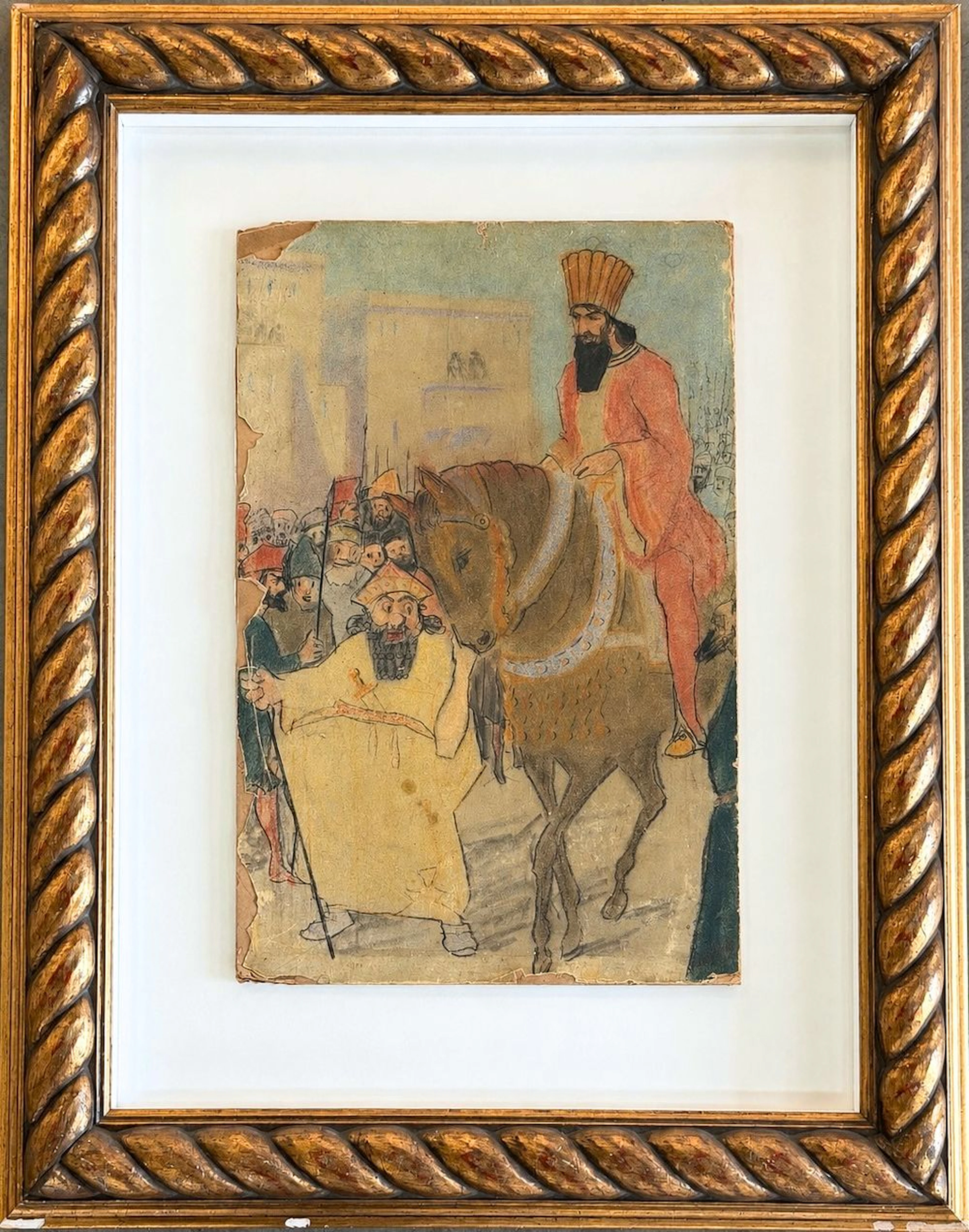 Abel Pann (1883-1963) Mordecai the Jew and Haman