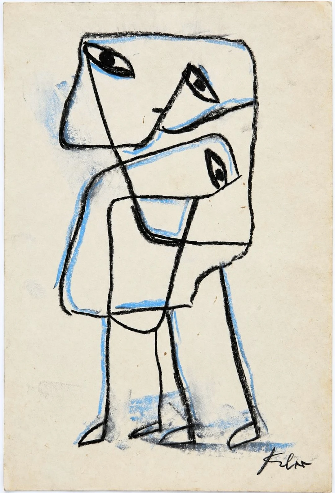 Attributed to Paul Klee (1879-1940) Abstract Figures