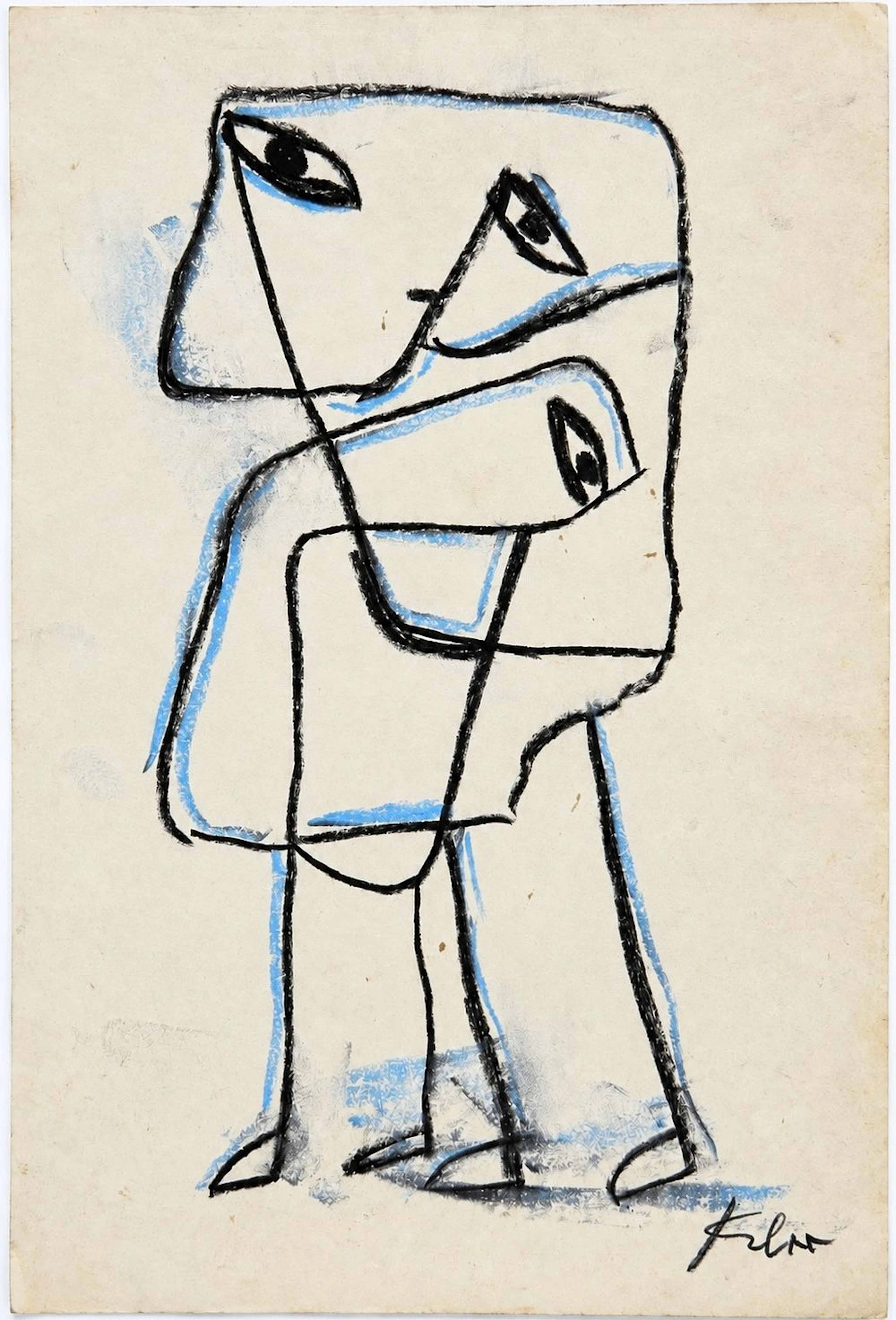 Attributed to Paul Klee (1879-1940) Abstract Figures