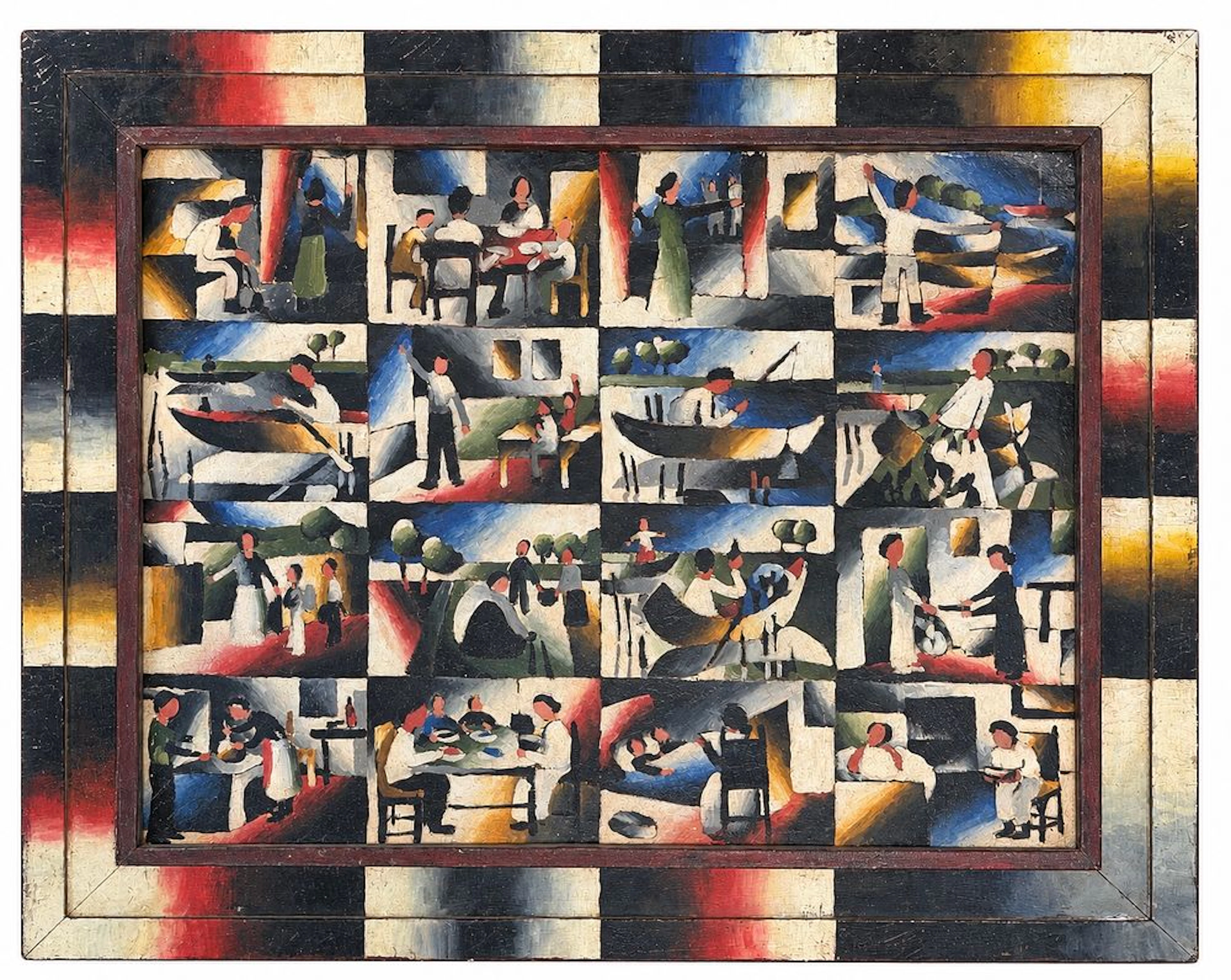 Arthur Segal (1875-1944) Modernist Composition