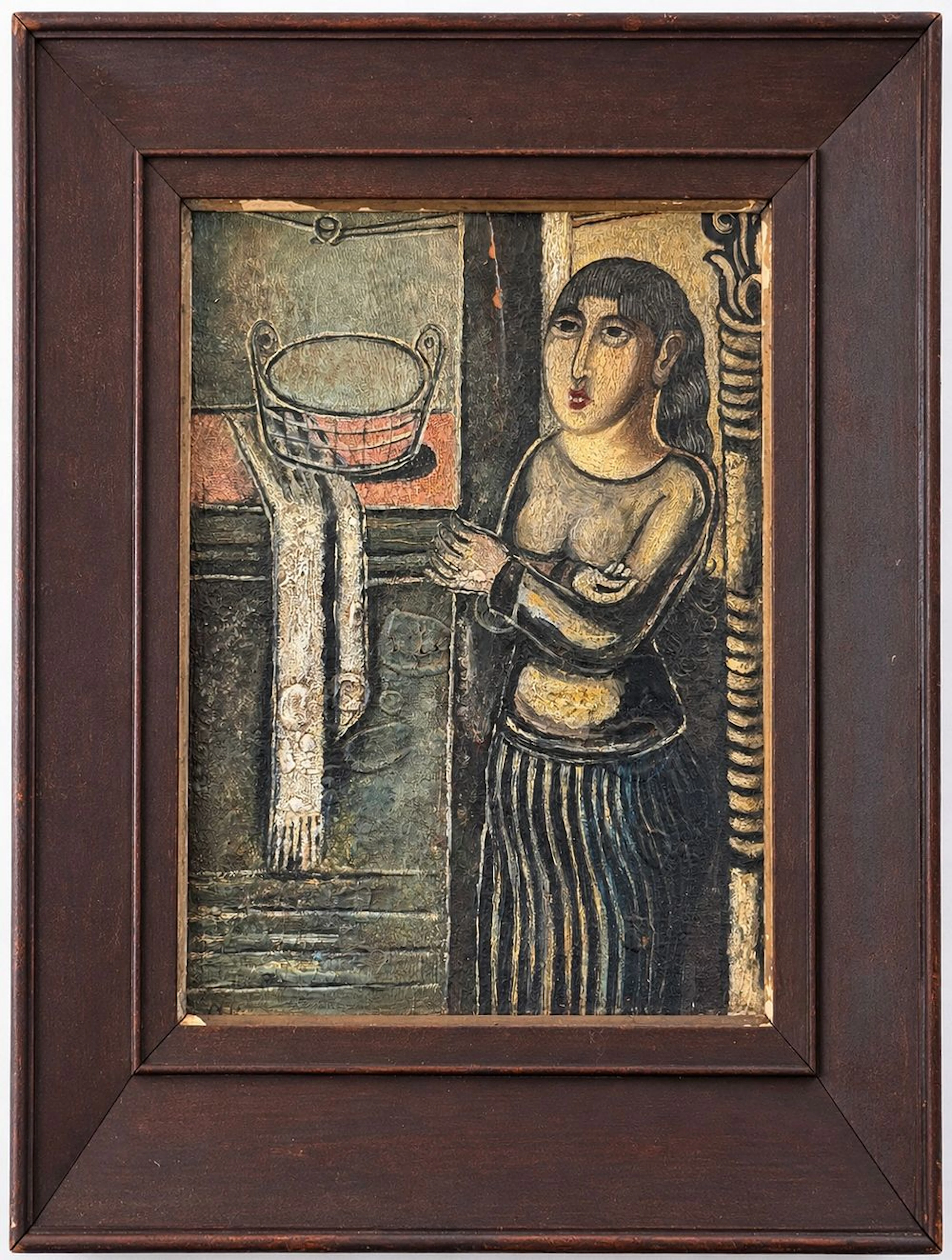 Jankel Adler (1895-1949) Woman in an Interior, 1920s