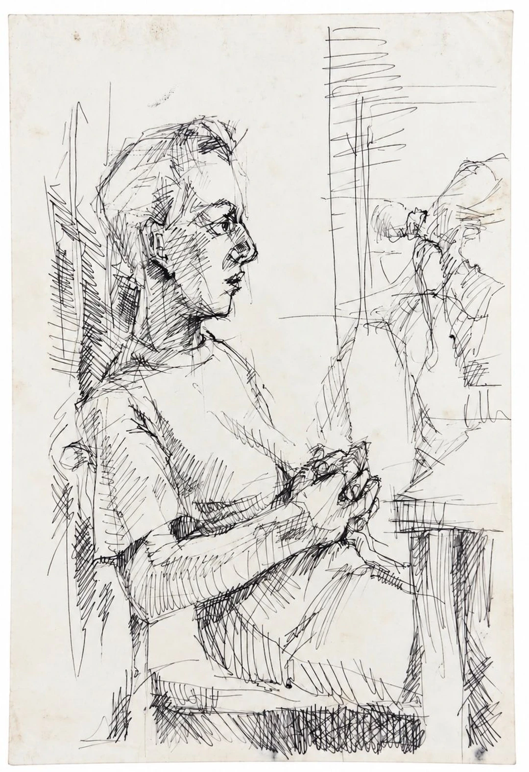 Artist Unknown Seated Figure