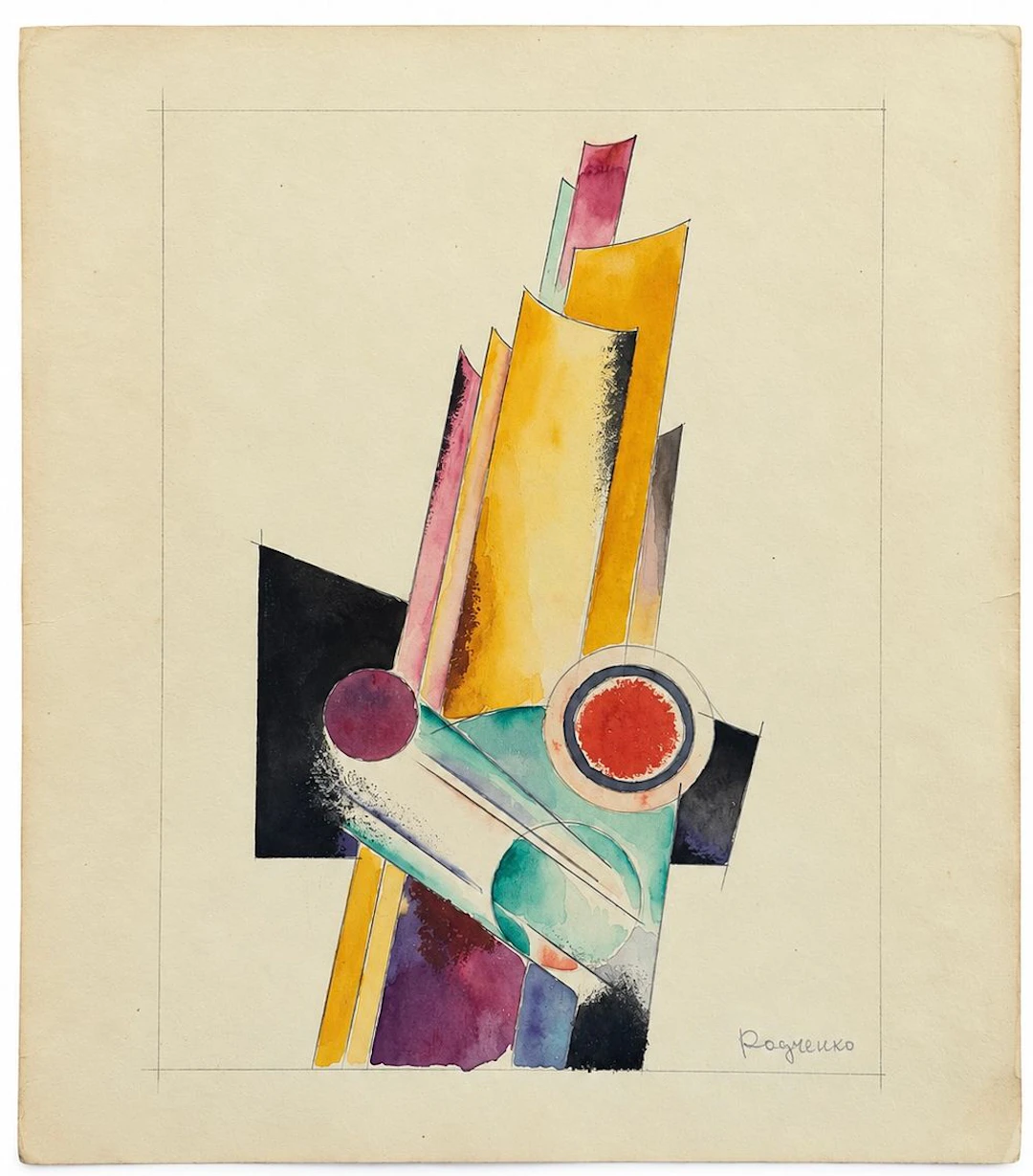 Aleksandr Rodchenko (1891-1956) Abstract Composition