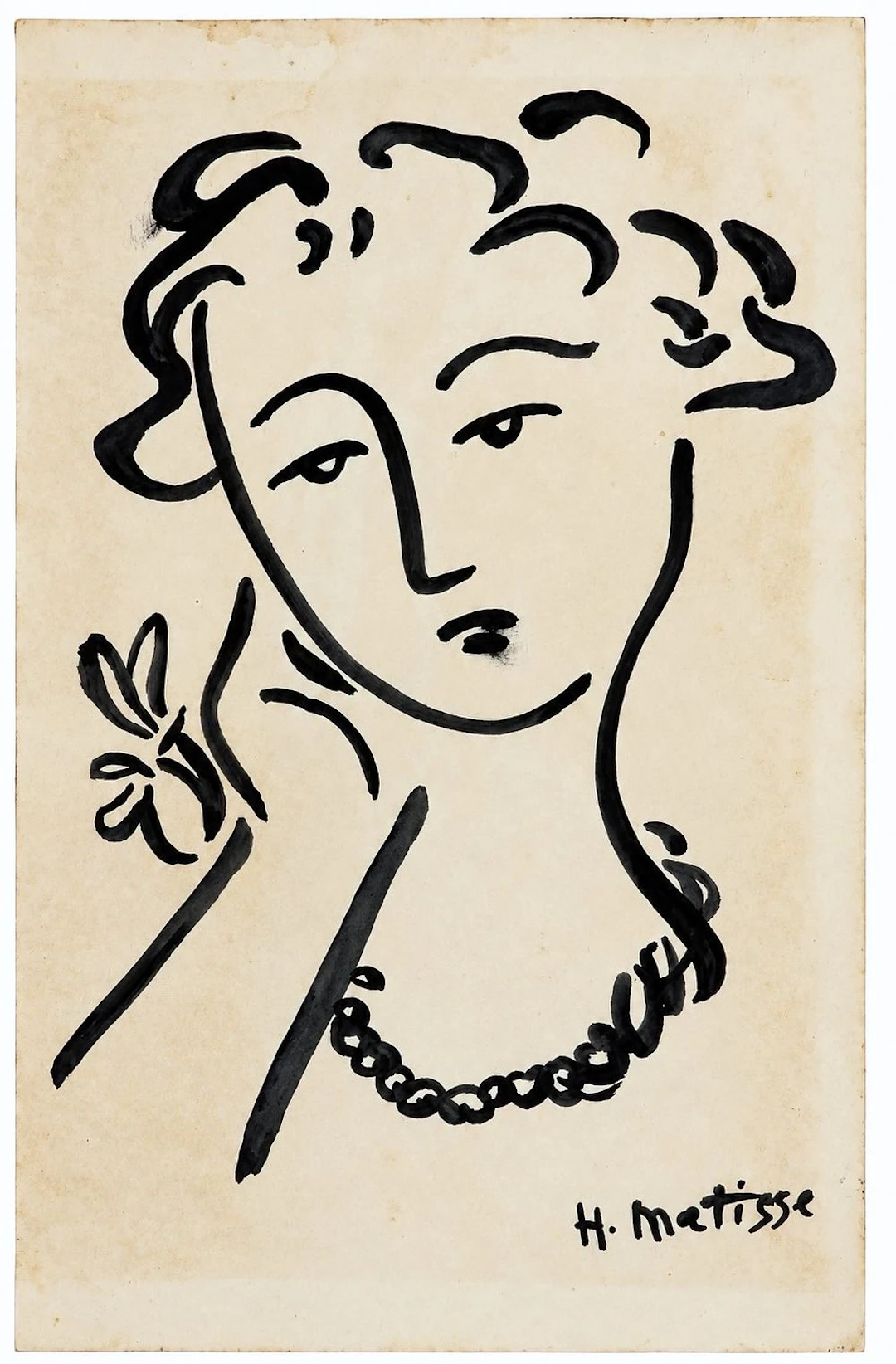 Henri Matisse (1869-1954) Portrait of a Woman