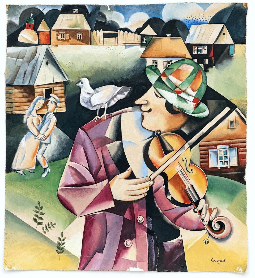 Attributed to Marc Chagall (1887-1985) The Violinist