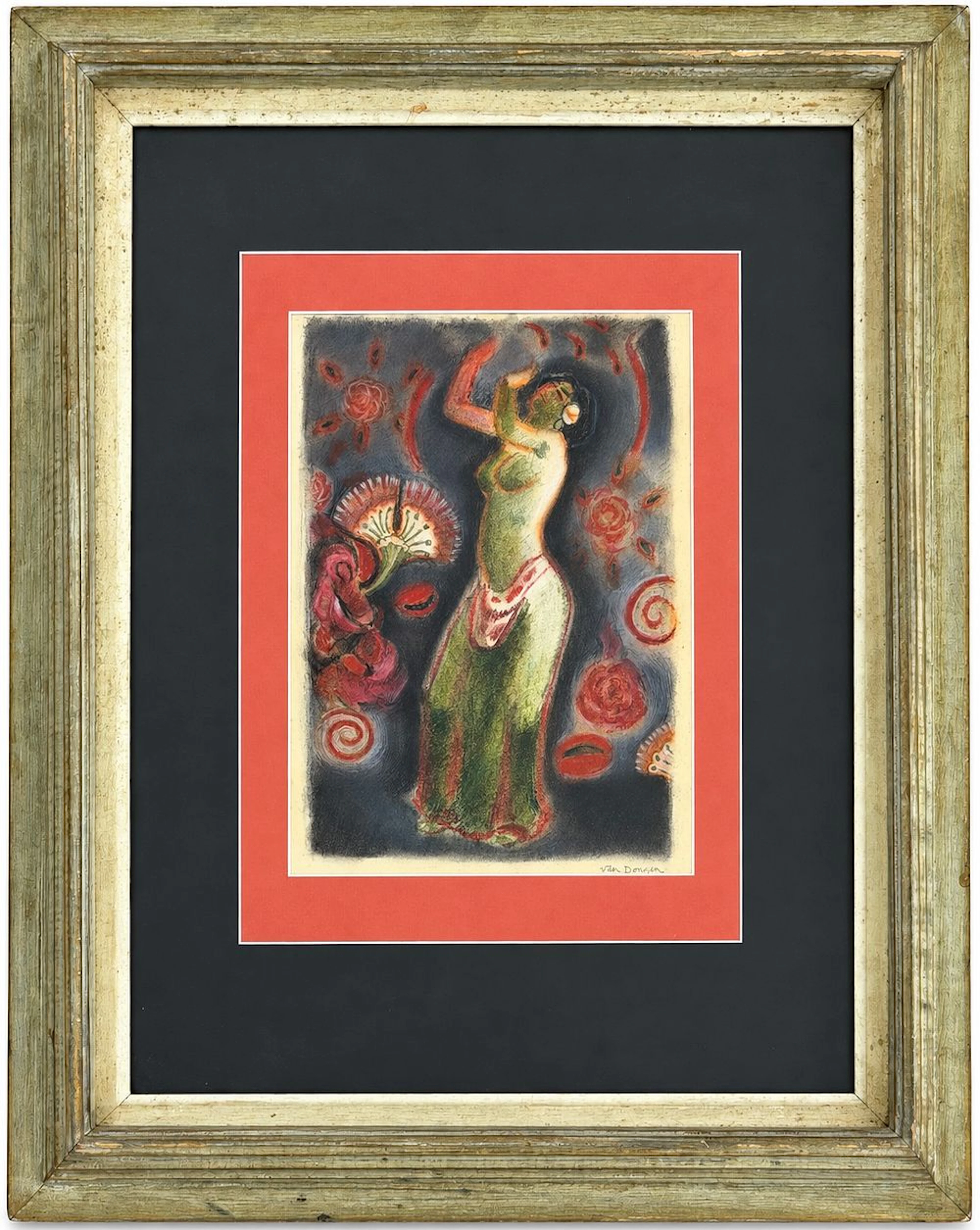 Kees van Dongen (1877-1968) Dancing Woman with Flowers