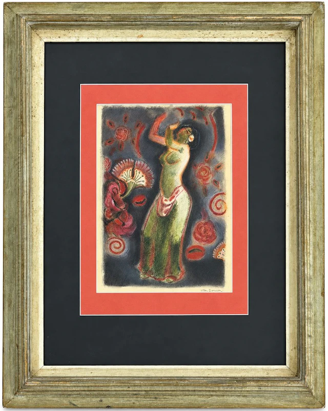 Kees van Dongen (1877-1968) Dancing Woman with Flowers