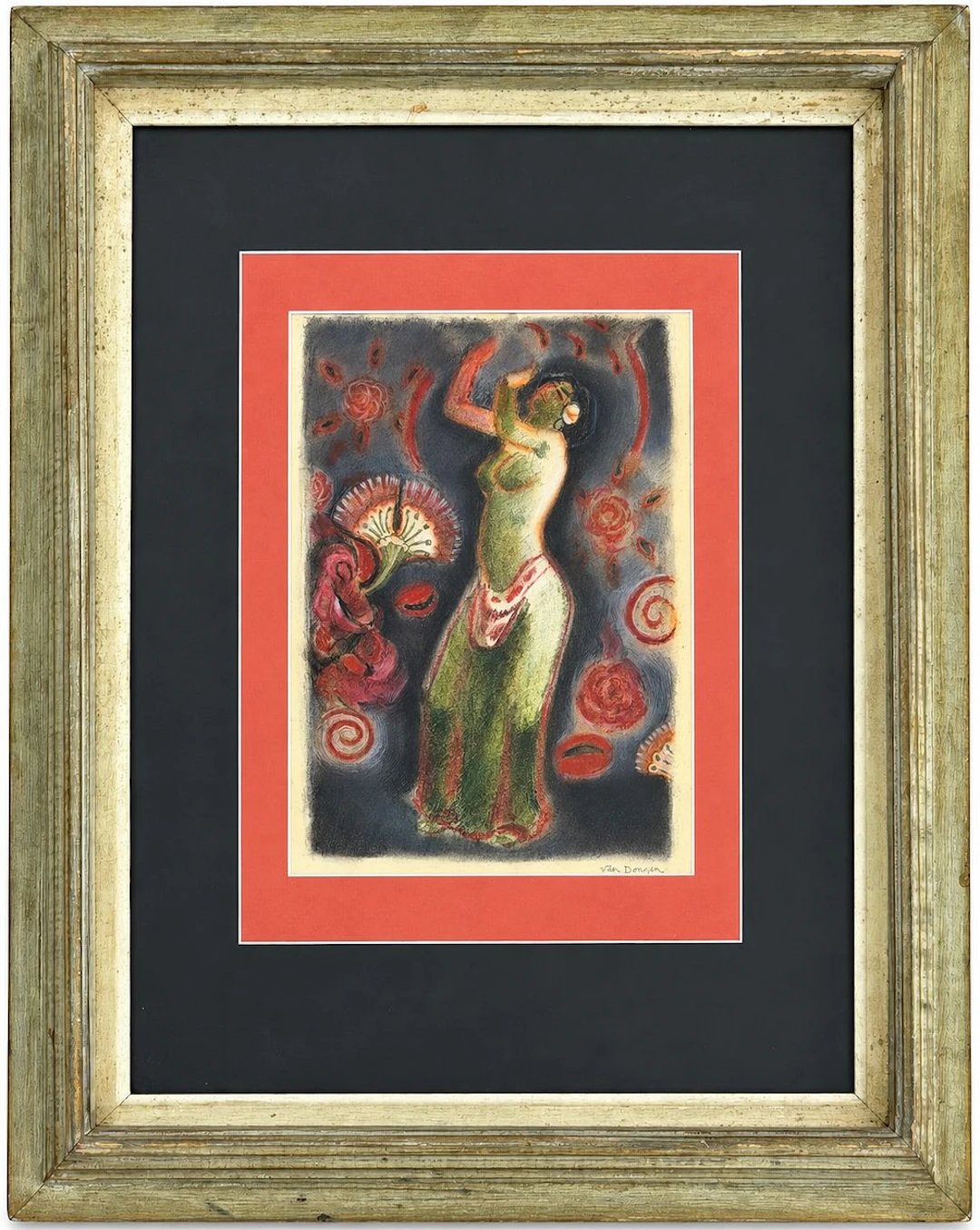 Kees van Dongen (1877-1968) Dancing Woman with Flowers
