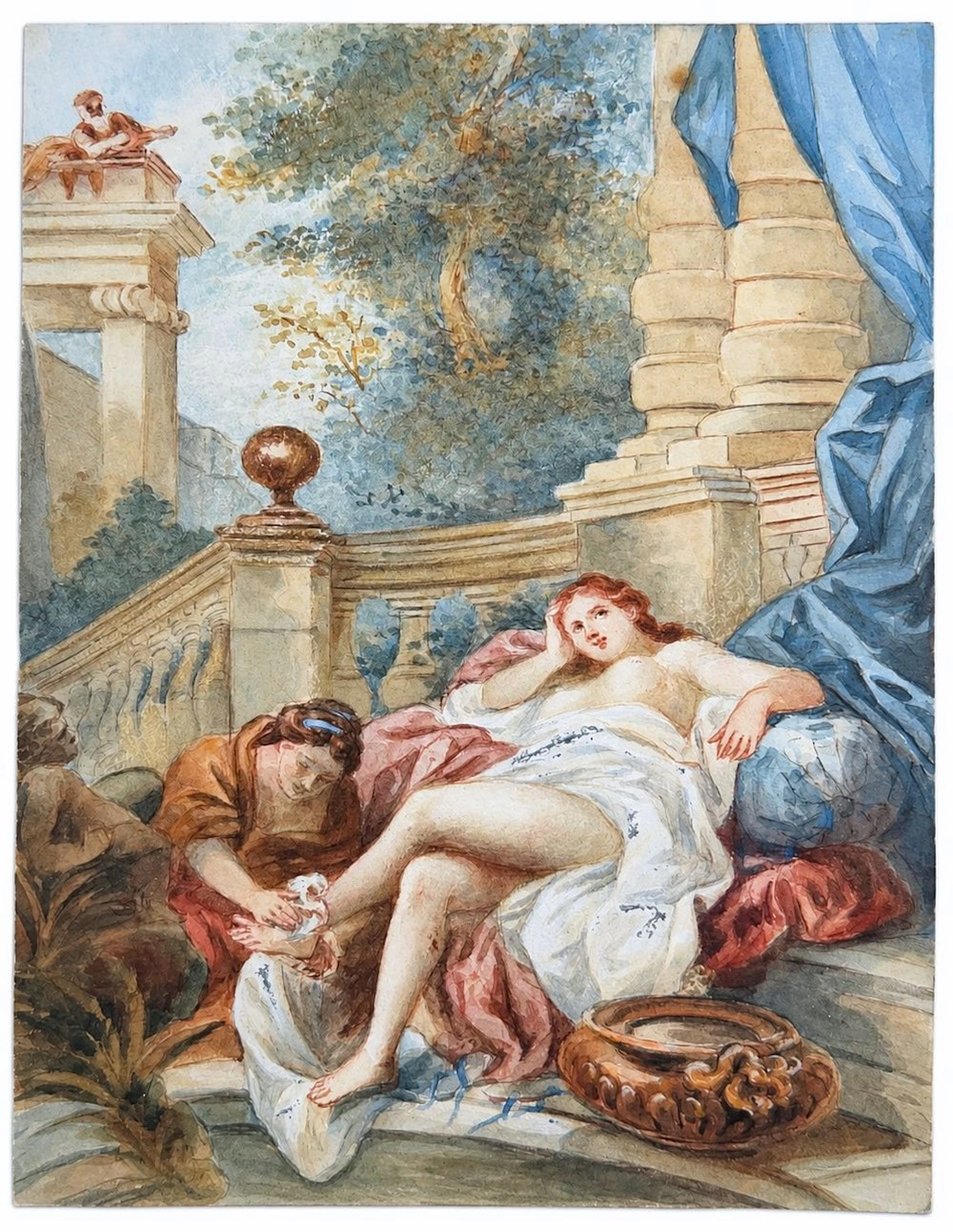 After Jean-François de Troy (1679-1752), Young Woman at Her Toilette