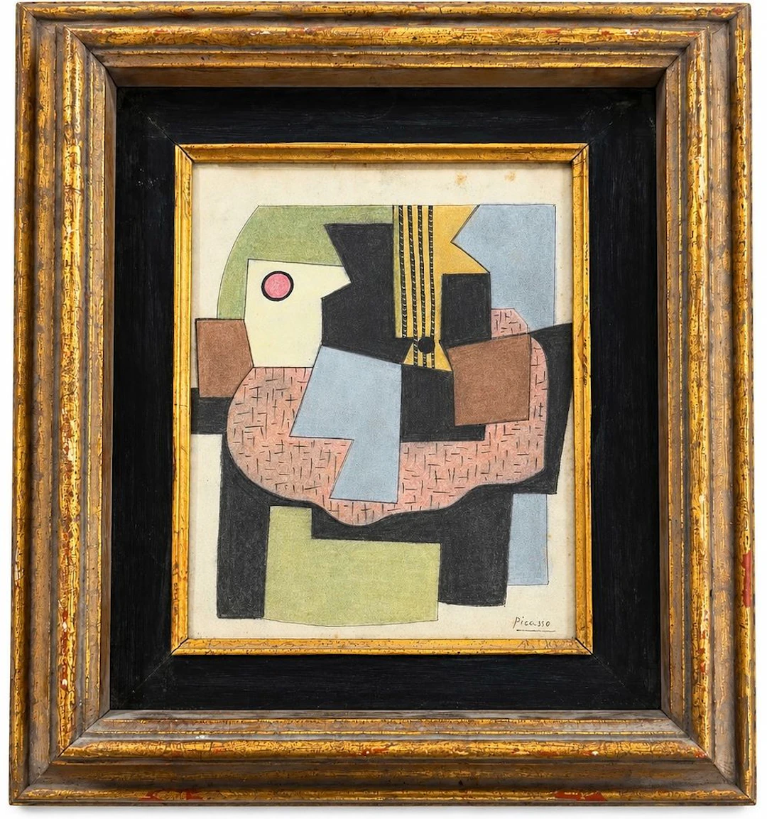 Attributed to Pablo Picasso (1881-1973) Cubist Composition