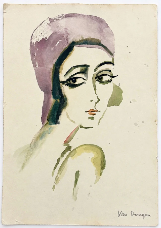 Kees van Dongen (1877-1968) Portrait of a Woman