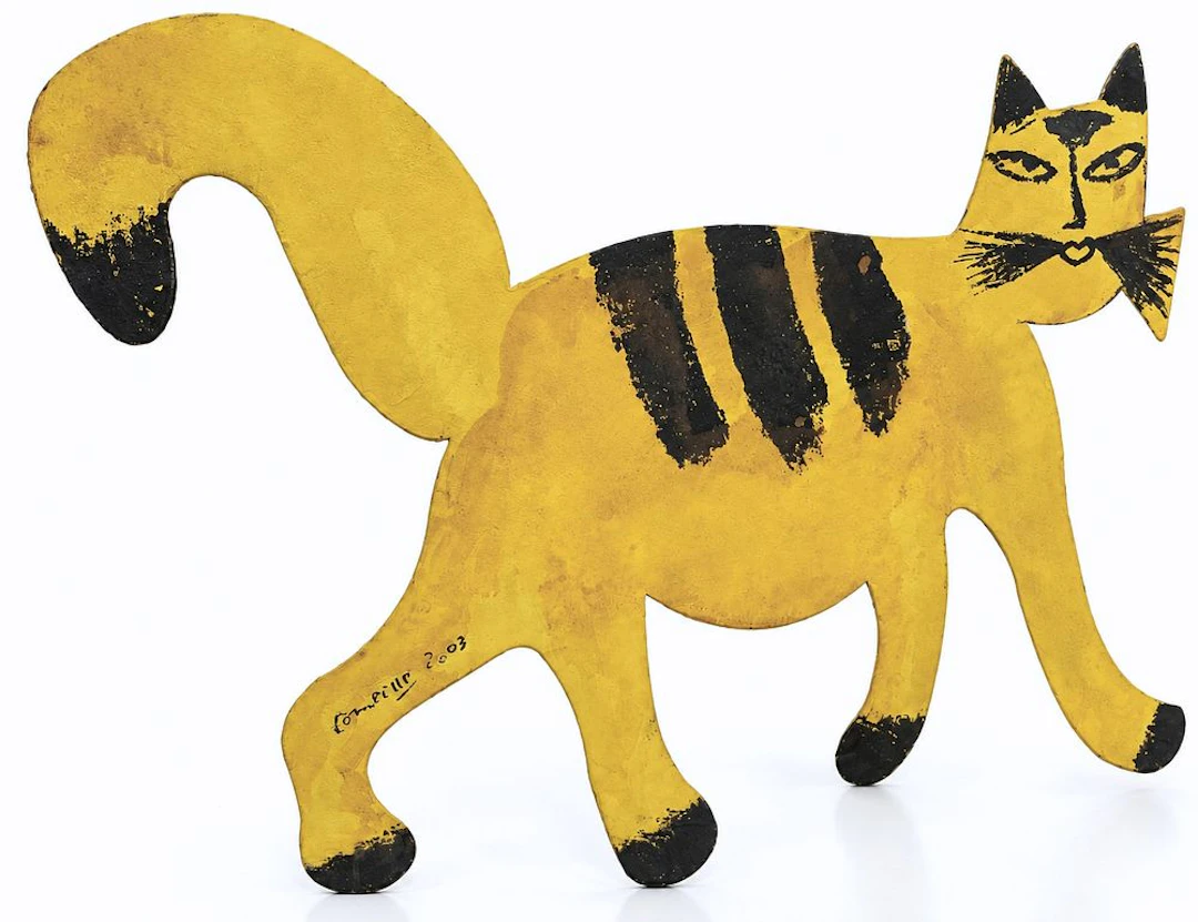 Corneille (1922-2010), Cat Figurine, 2003