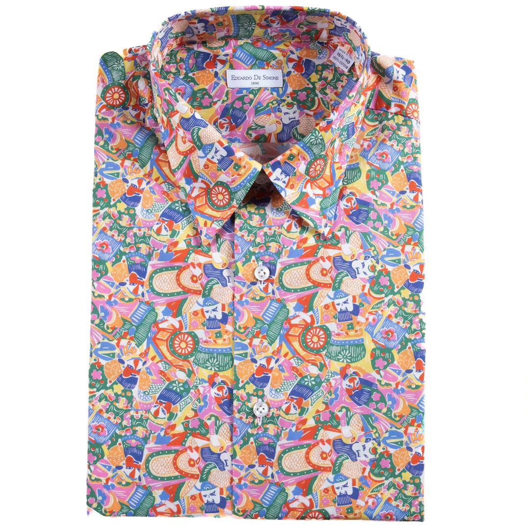 Neapolitan Hand Tailored Multi Coloured Shirt