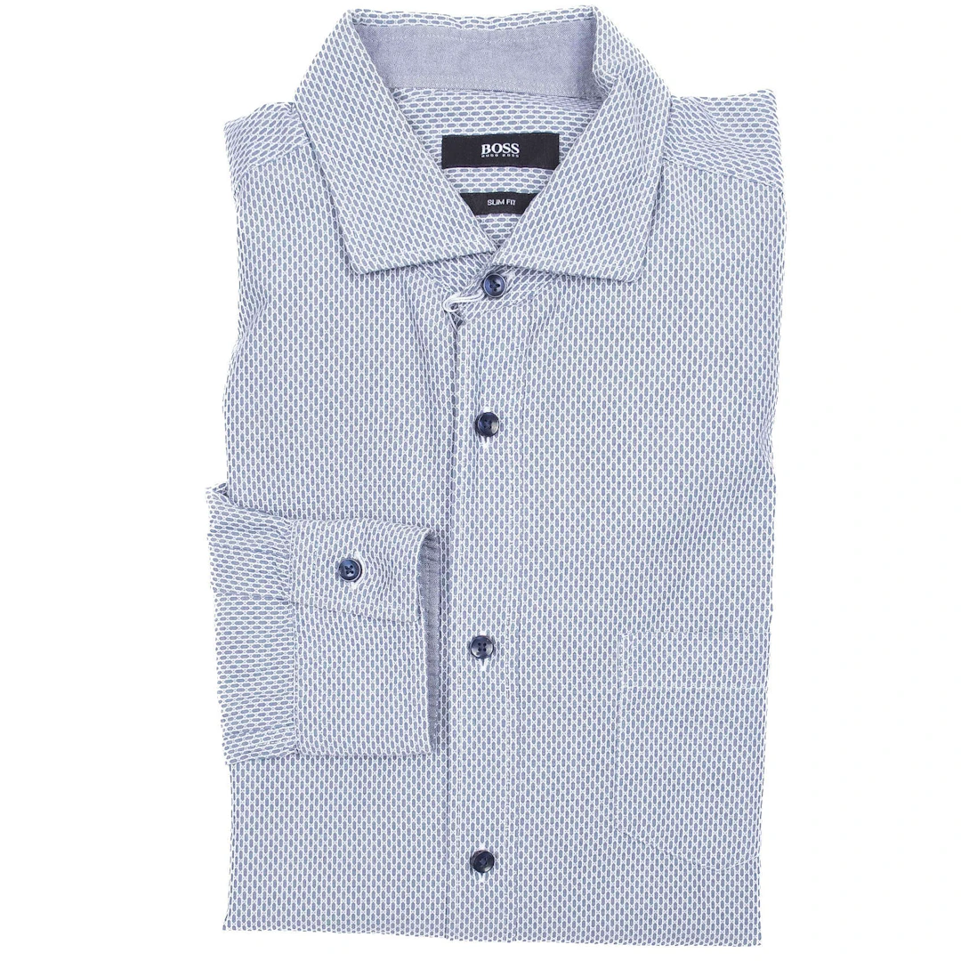 Blue and White Casual Shirt