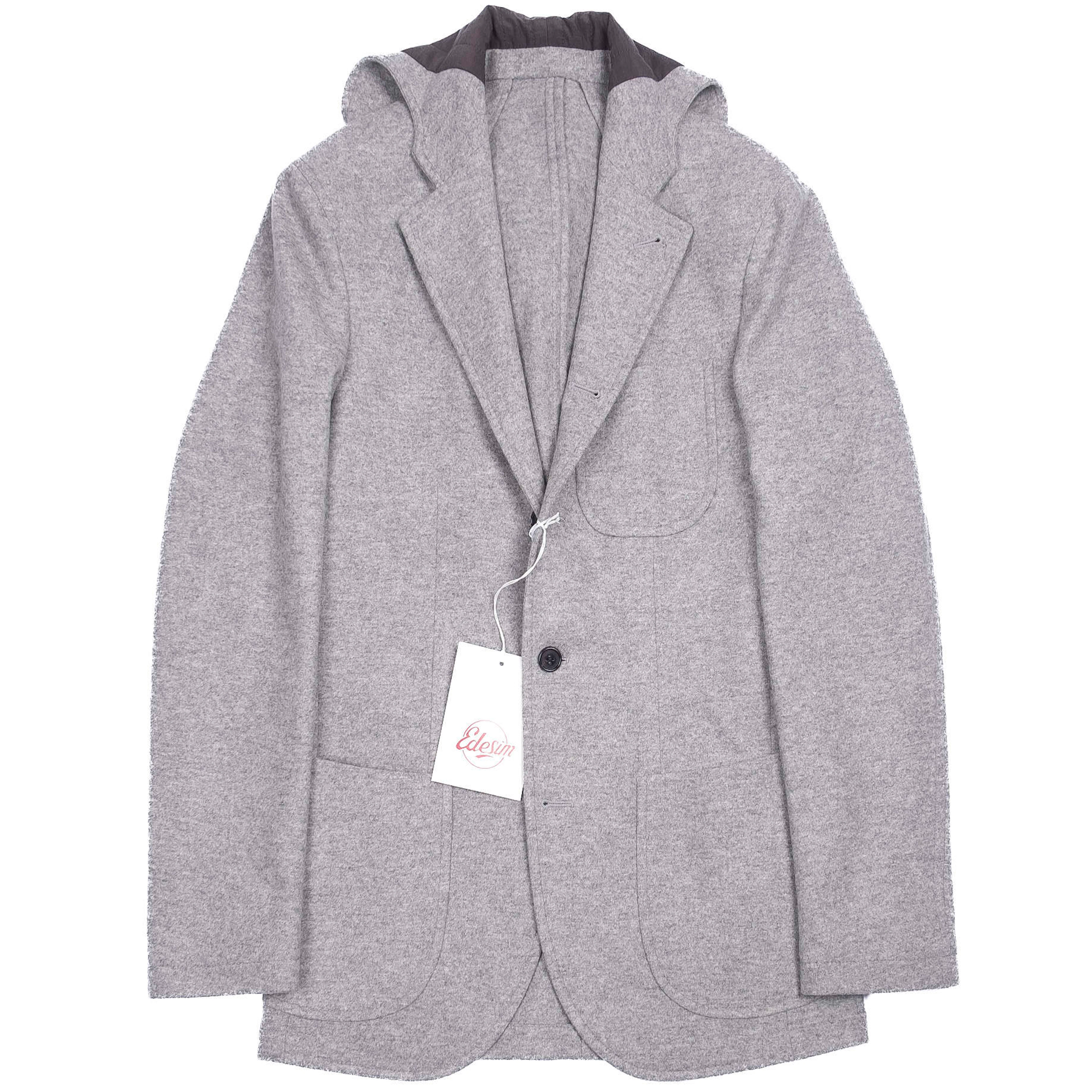 Neapolitan Hand Tailored Grey Hooded Jacket