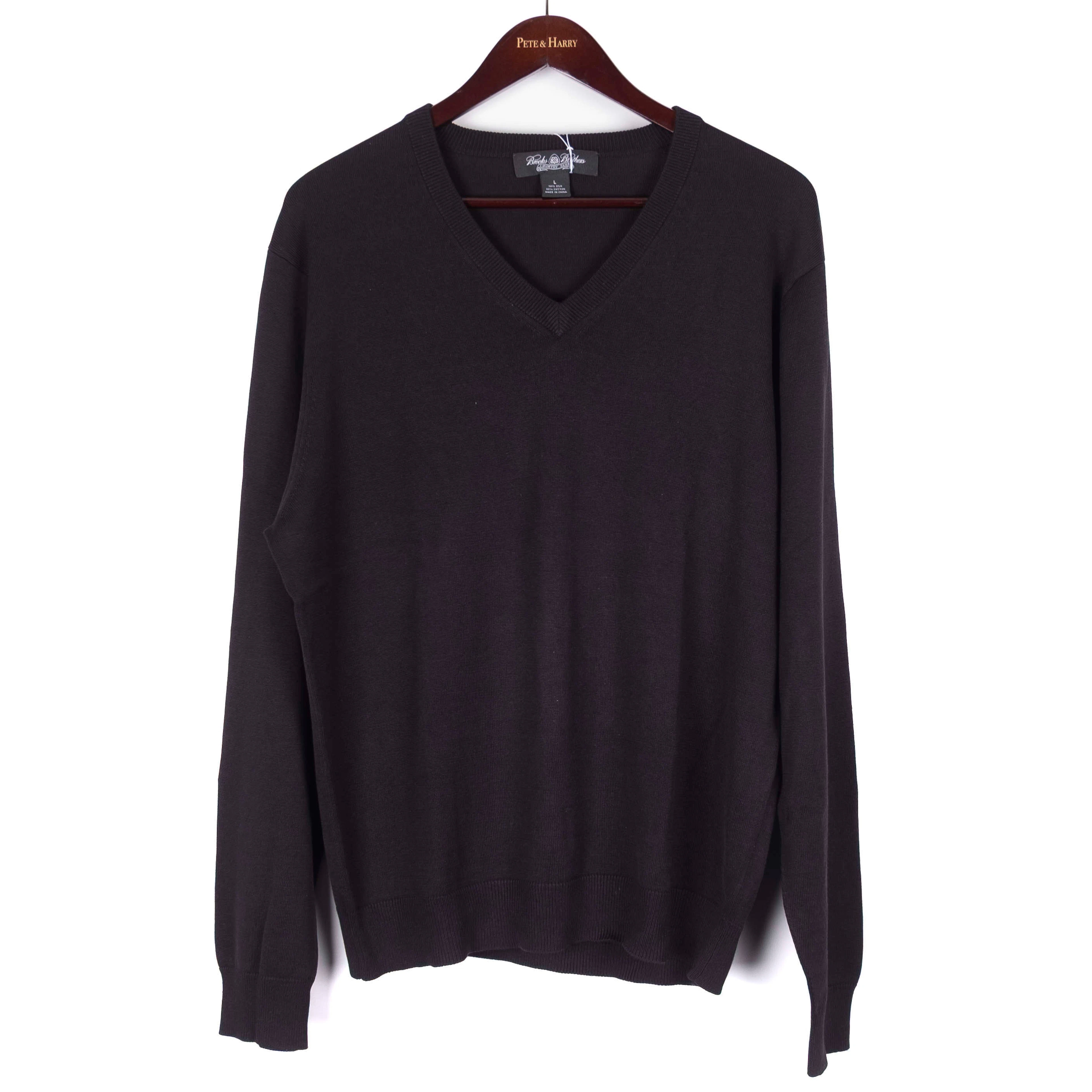 Black V-Neck Sweater