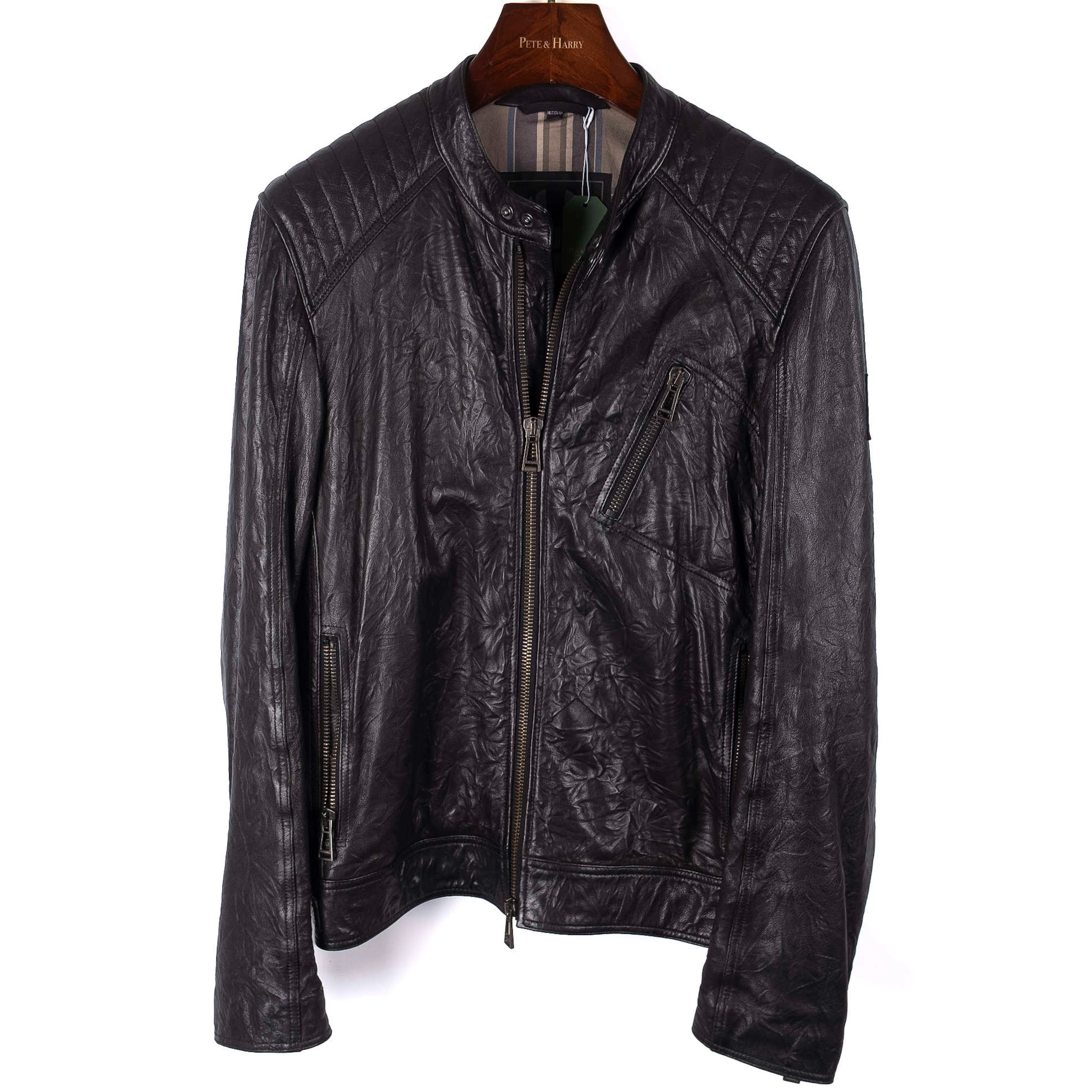 Black Leather Moto Jacket
