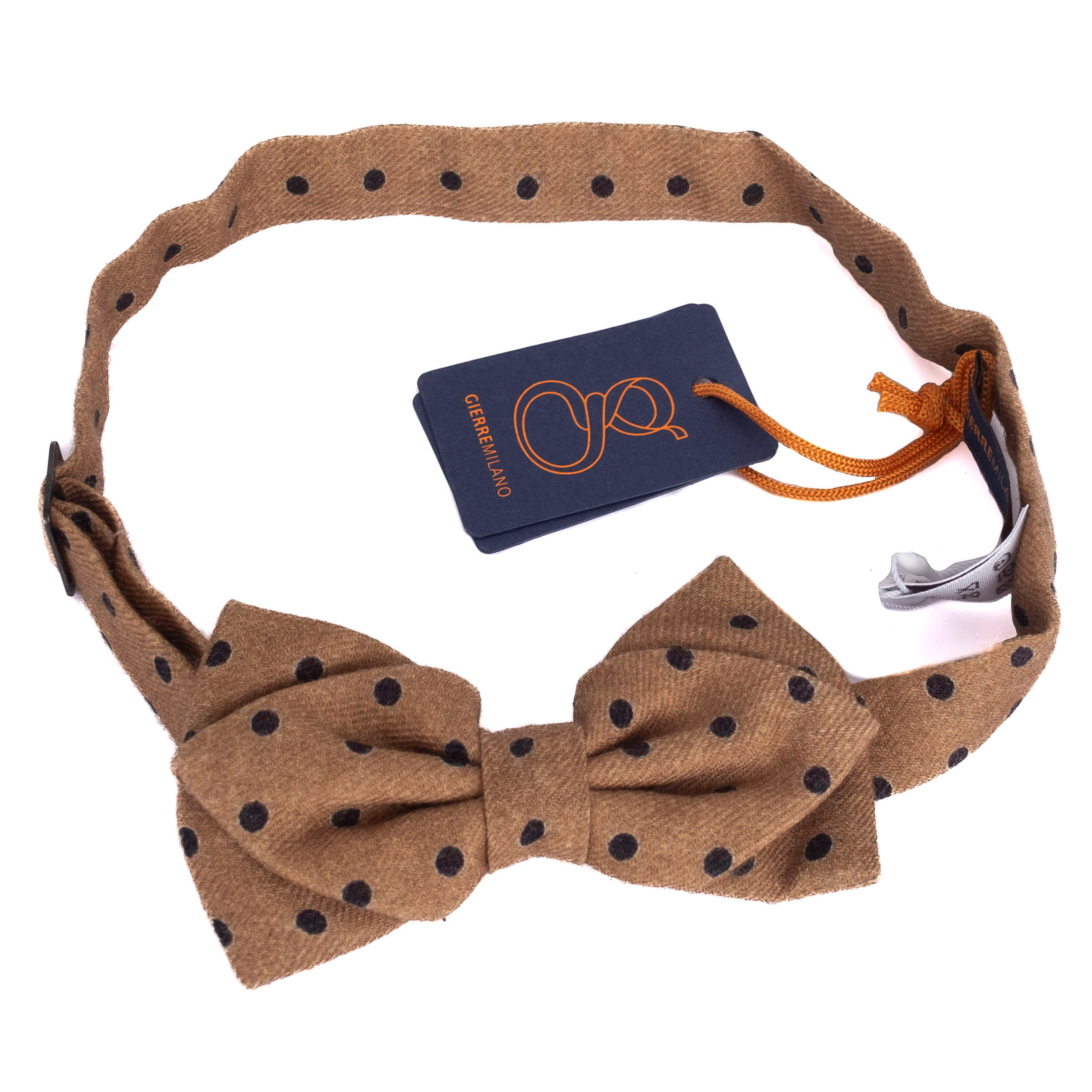 Brown Dotted Bow Tie
