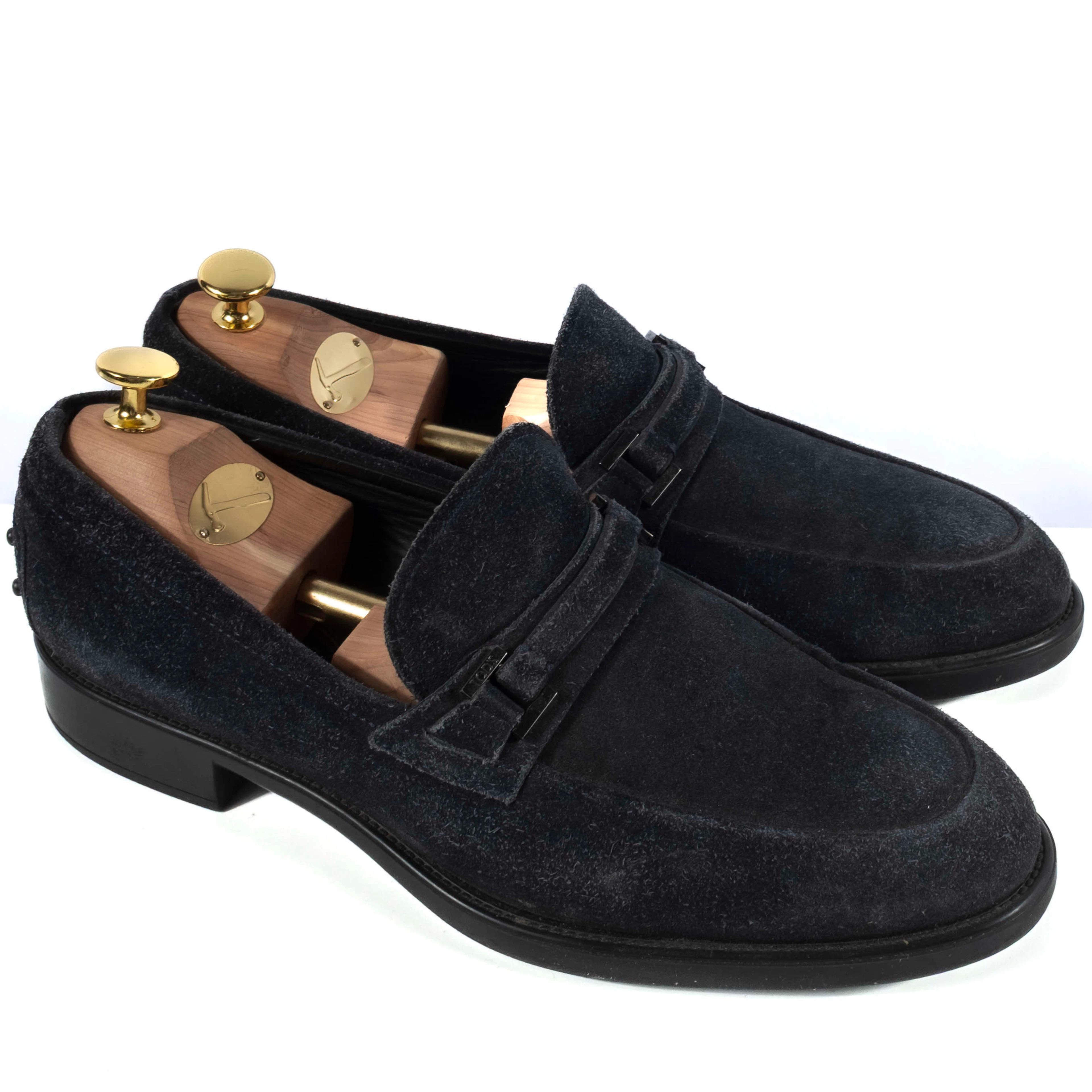 TOD’S Navy Penny Loafers