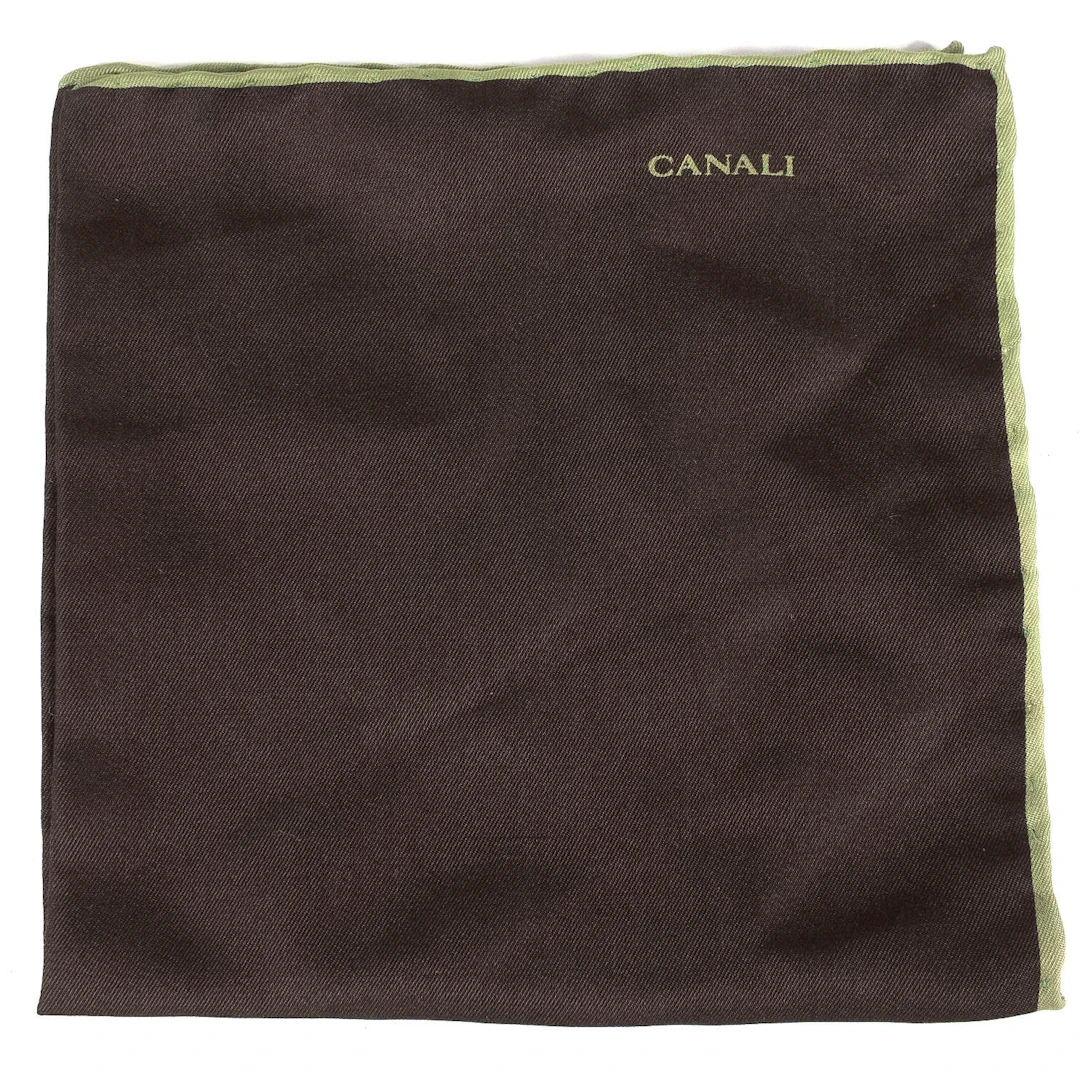 Canali Pocket Square with Hand Rolled Edges