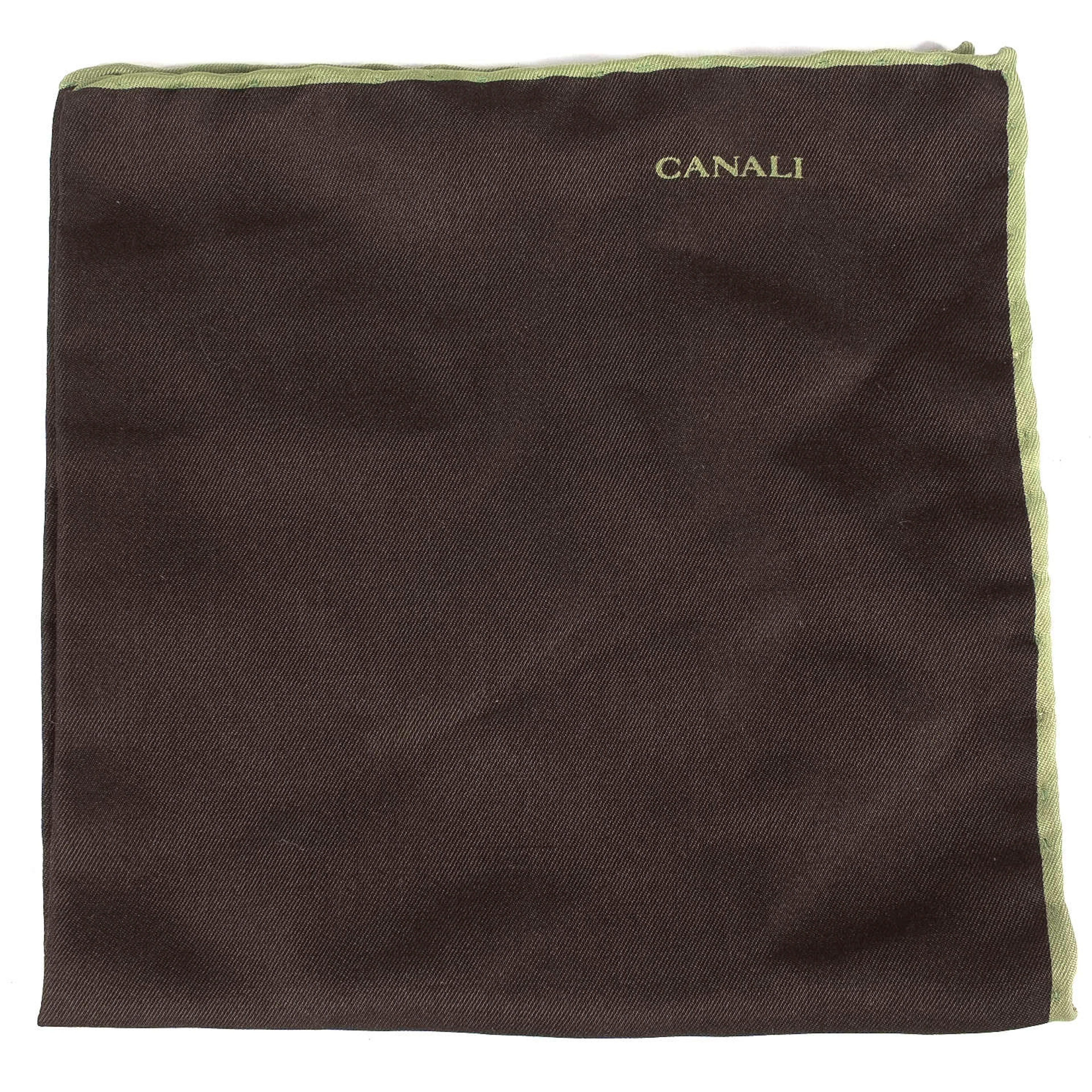 Canali Pocket Square with Hand Rolled Edges