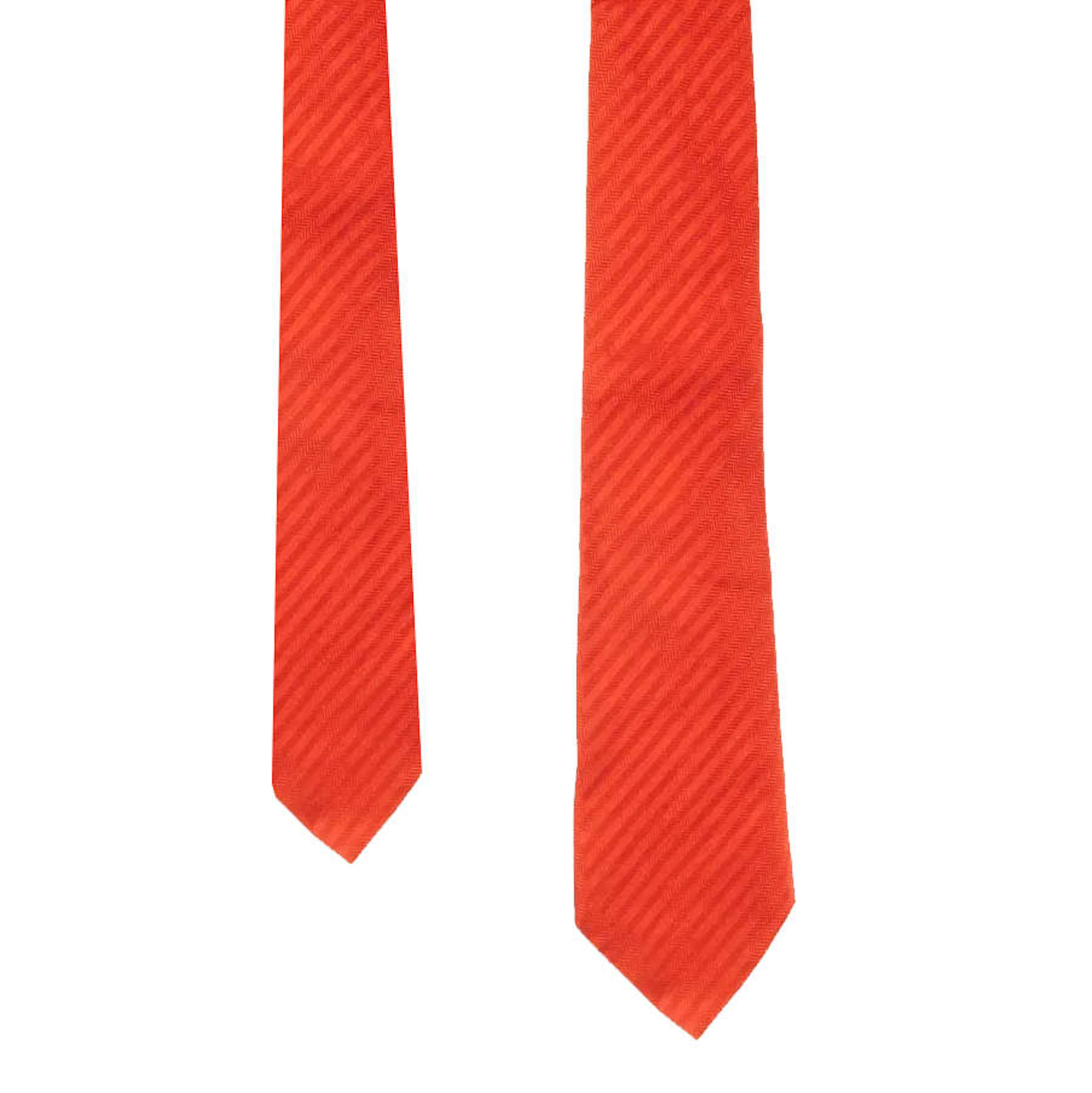 Turnbull & Asser Red Herringbone Tie