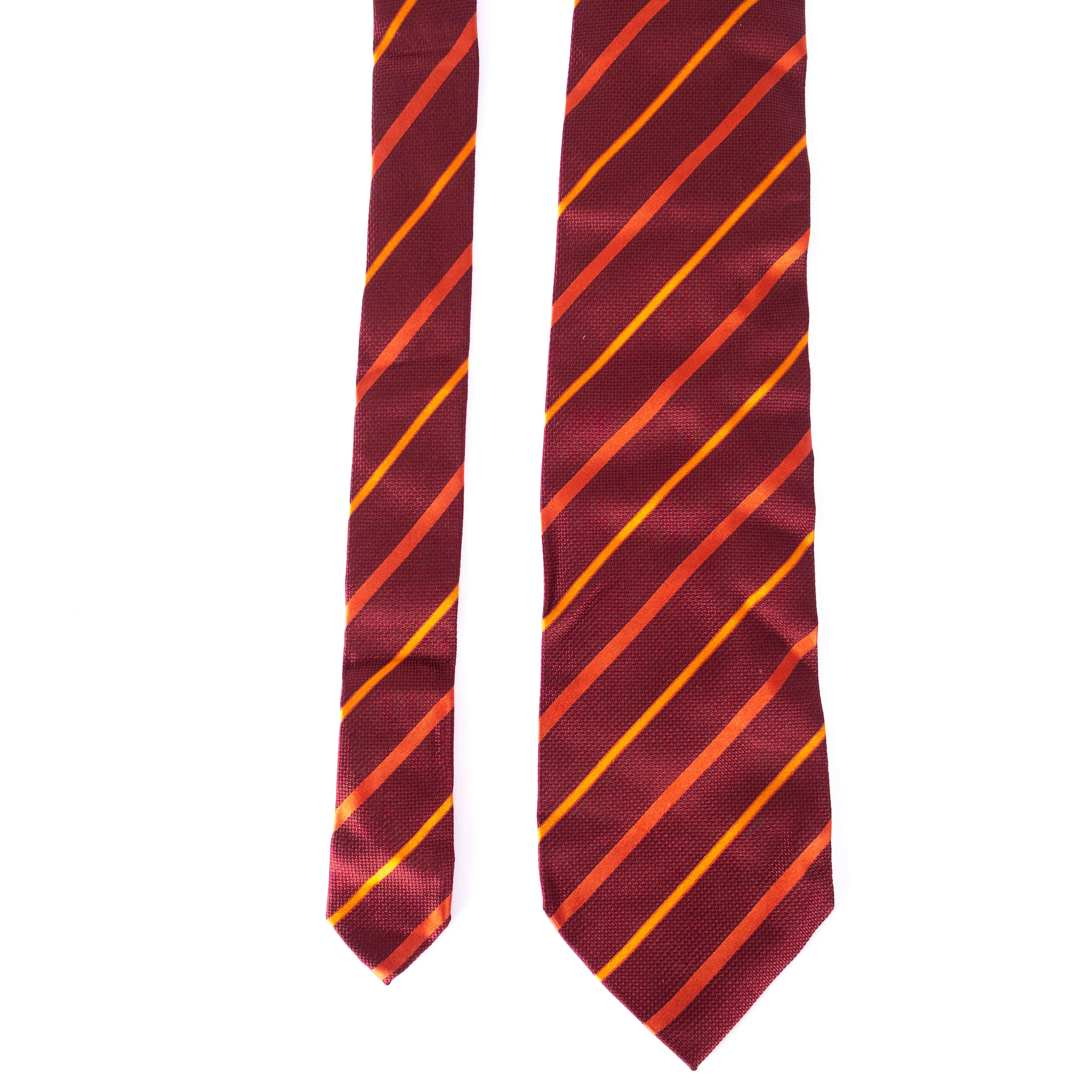 Burgundy Stripes Tie