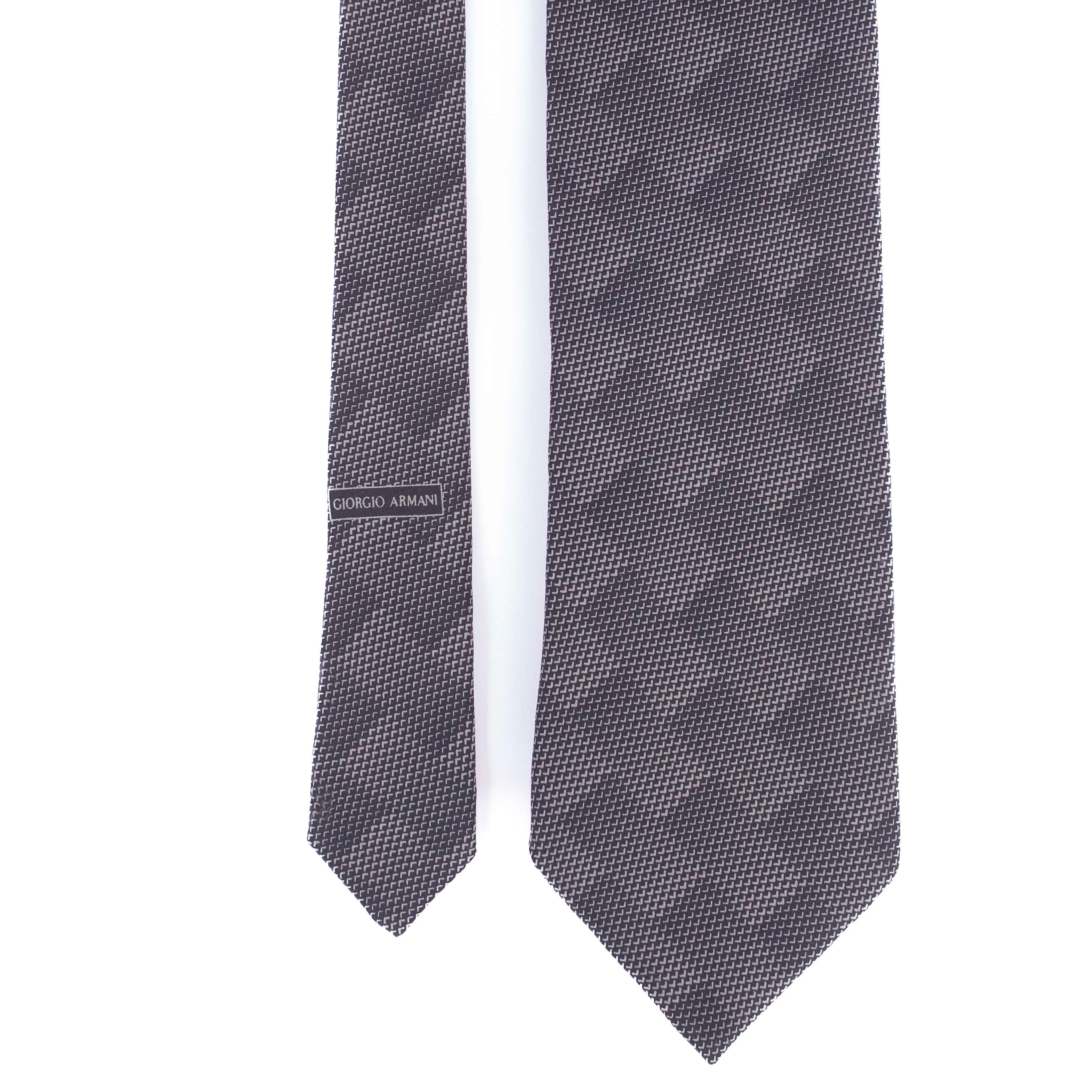 Black Patterned Tie