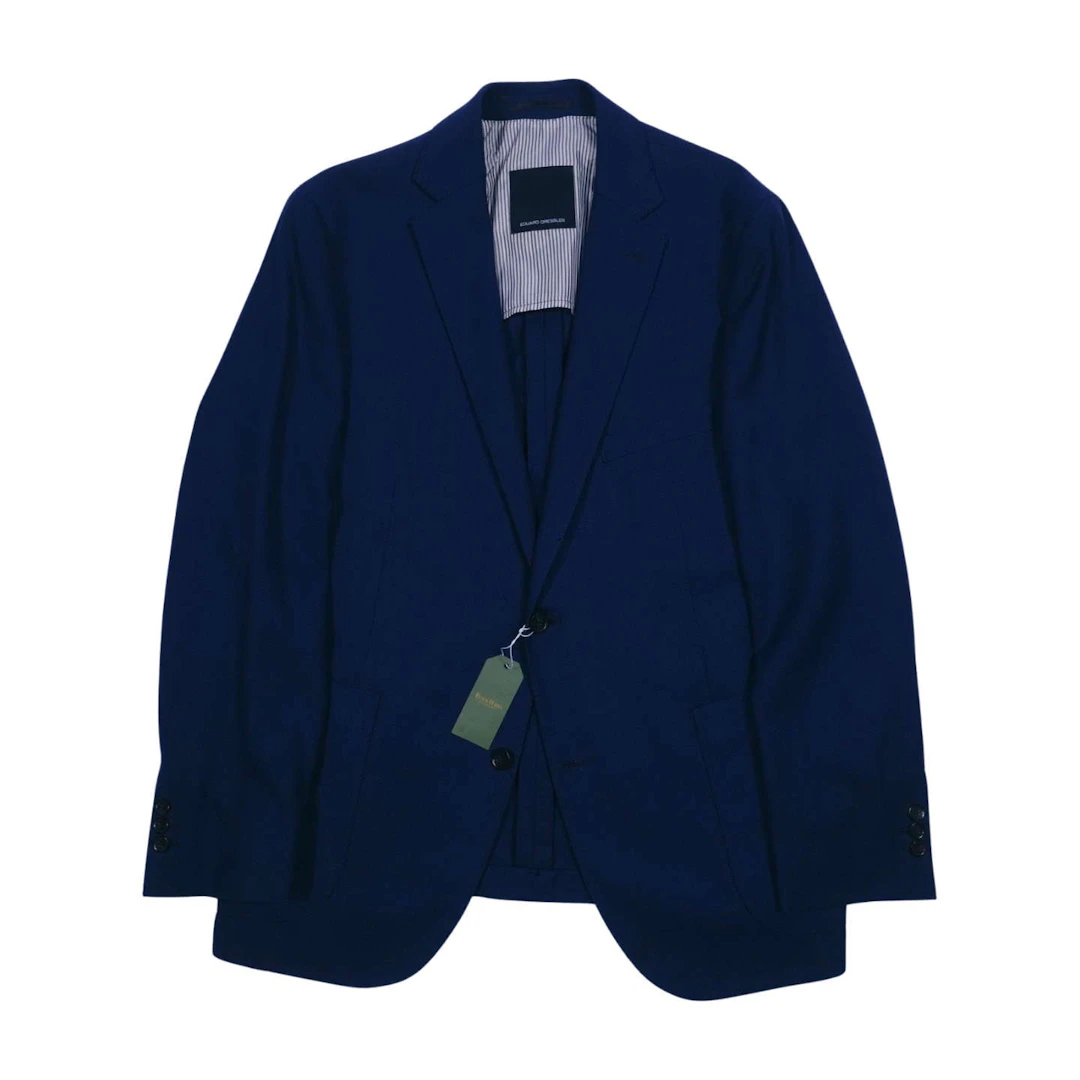 Eduard Dressler Blue Wool Sport Coat