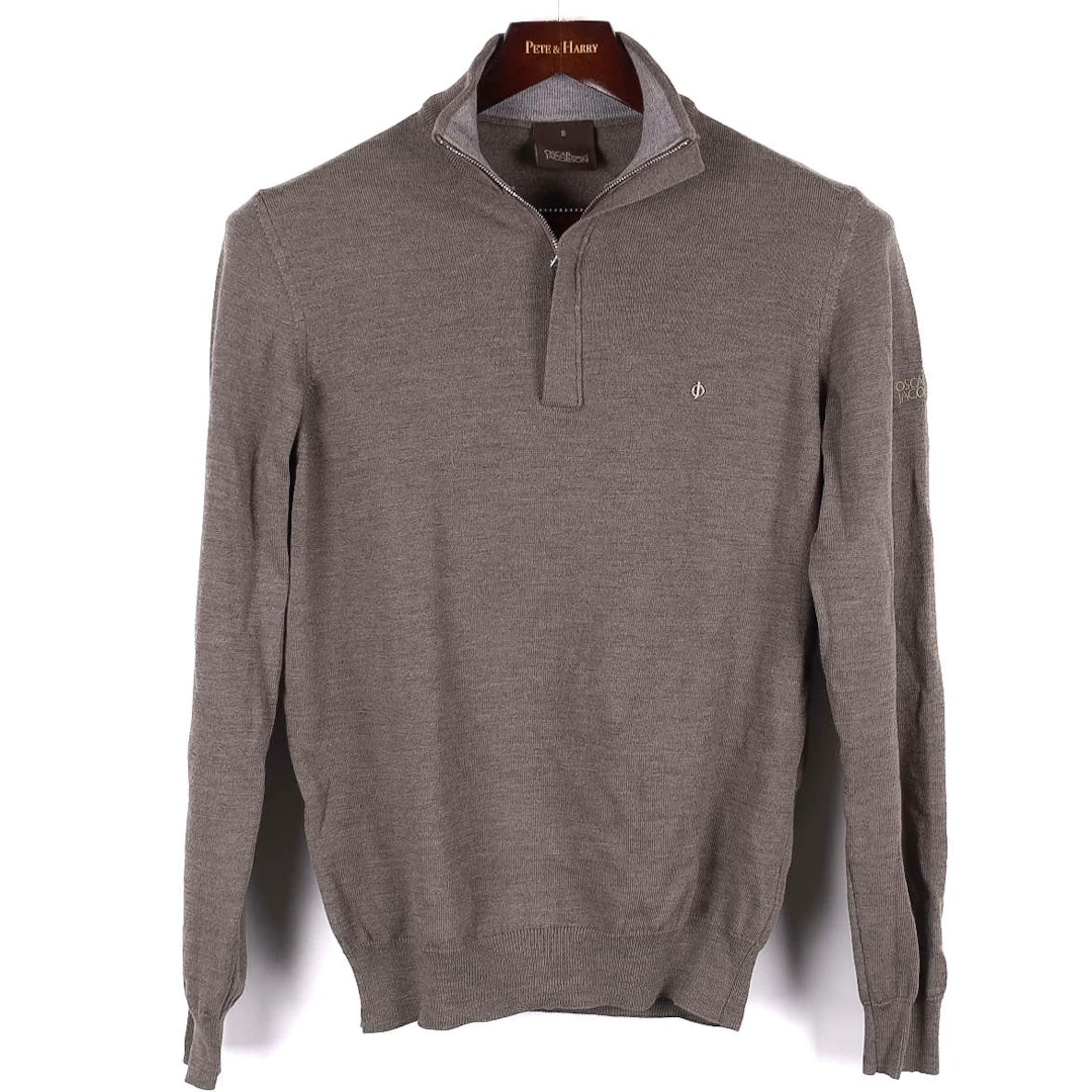 Grey Half Zip Sweater