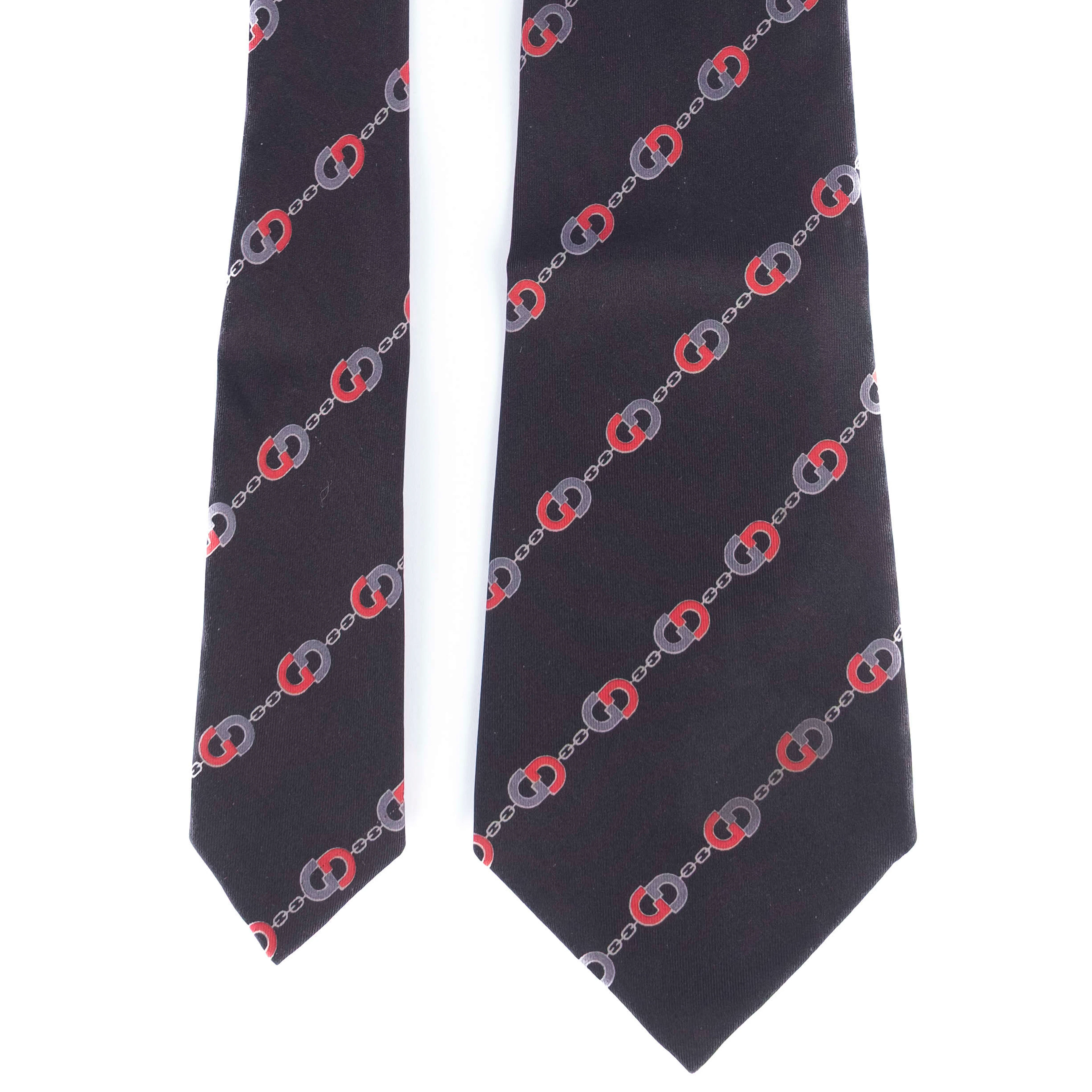 Black Patterned Tie