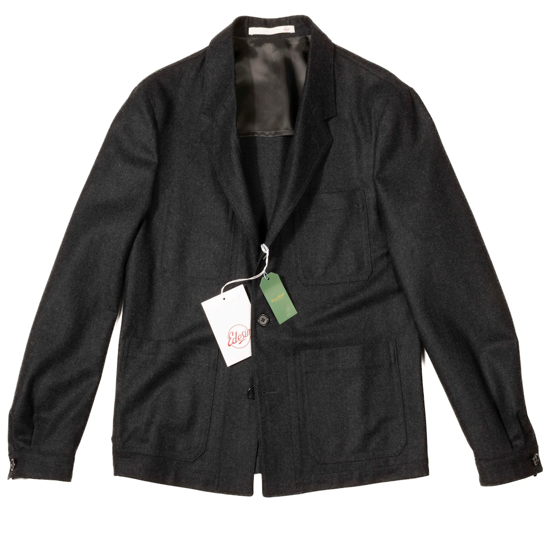 Neapolitan Hand Tailored Grey Utility Jacket