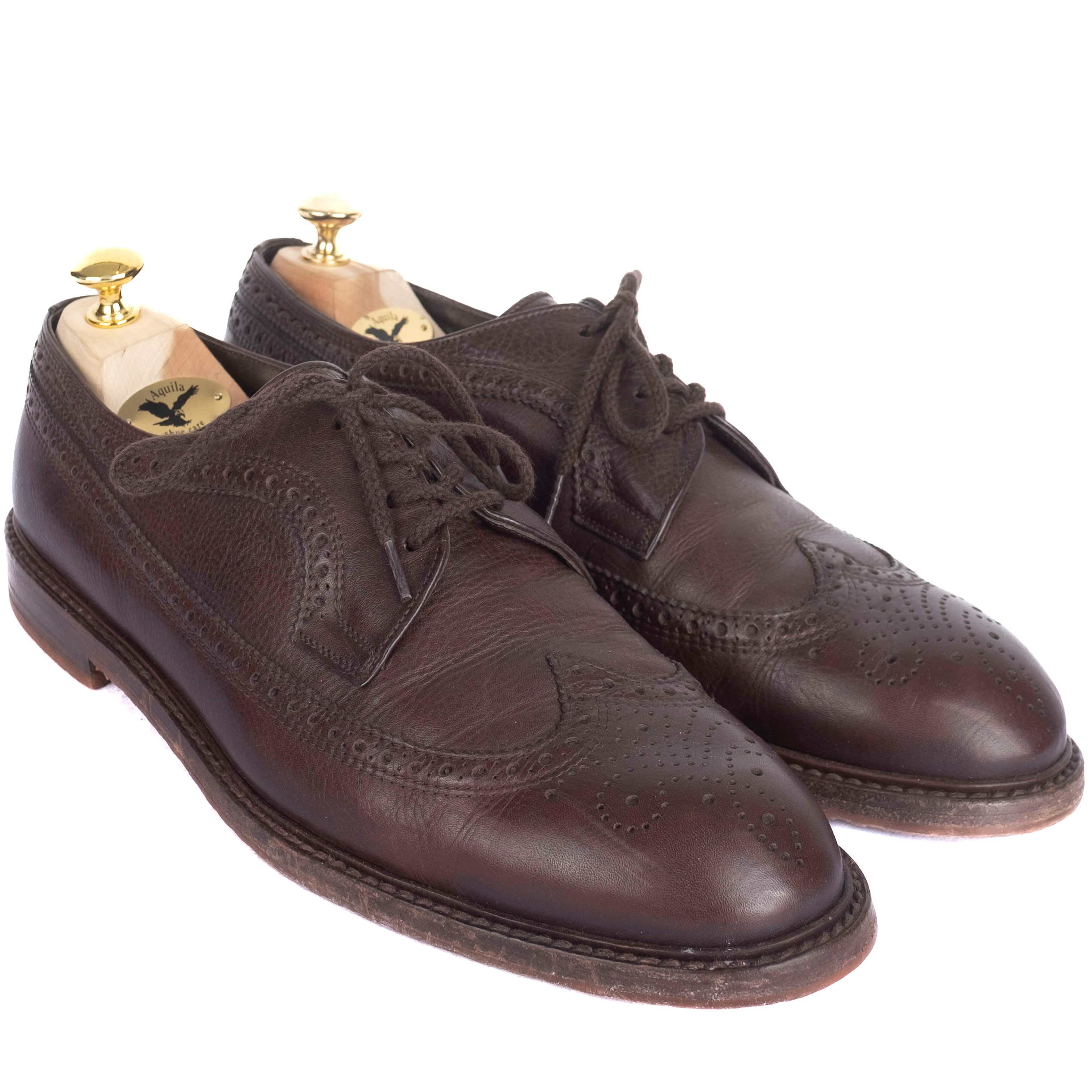 Brown Crepe Sole Brogue Derbies