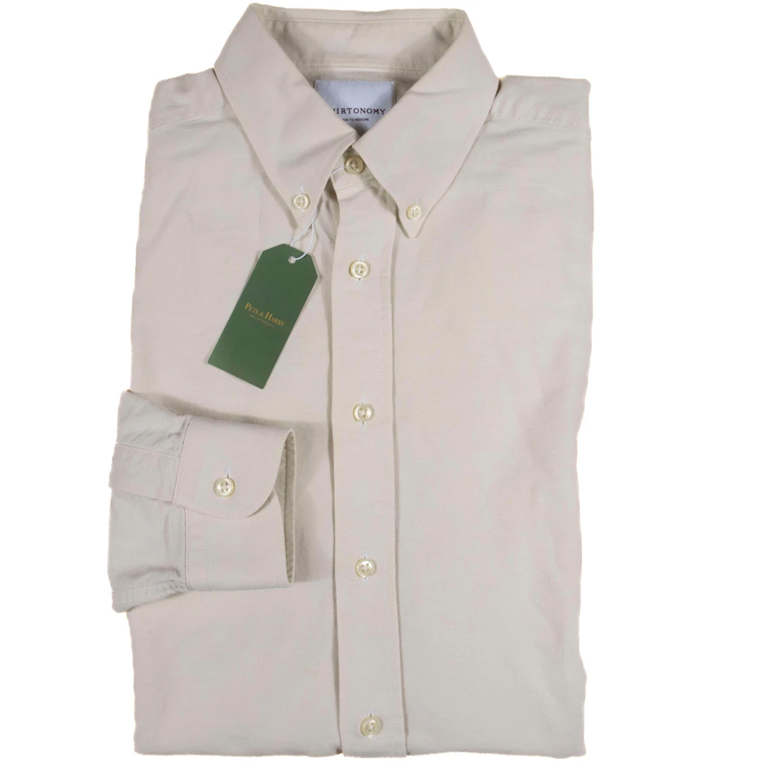 Cream Buttondown Shirt Sz 37.5