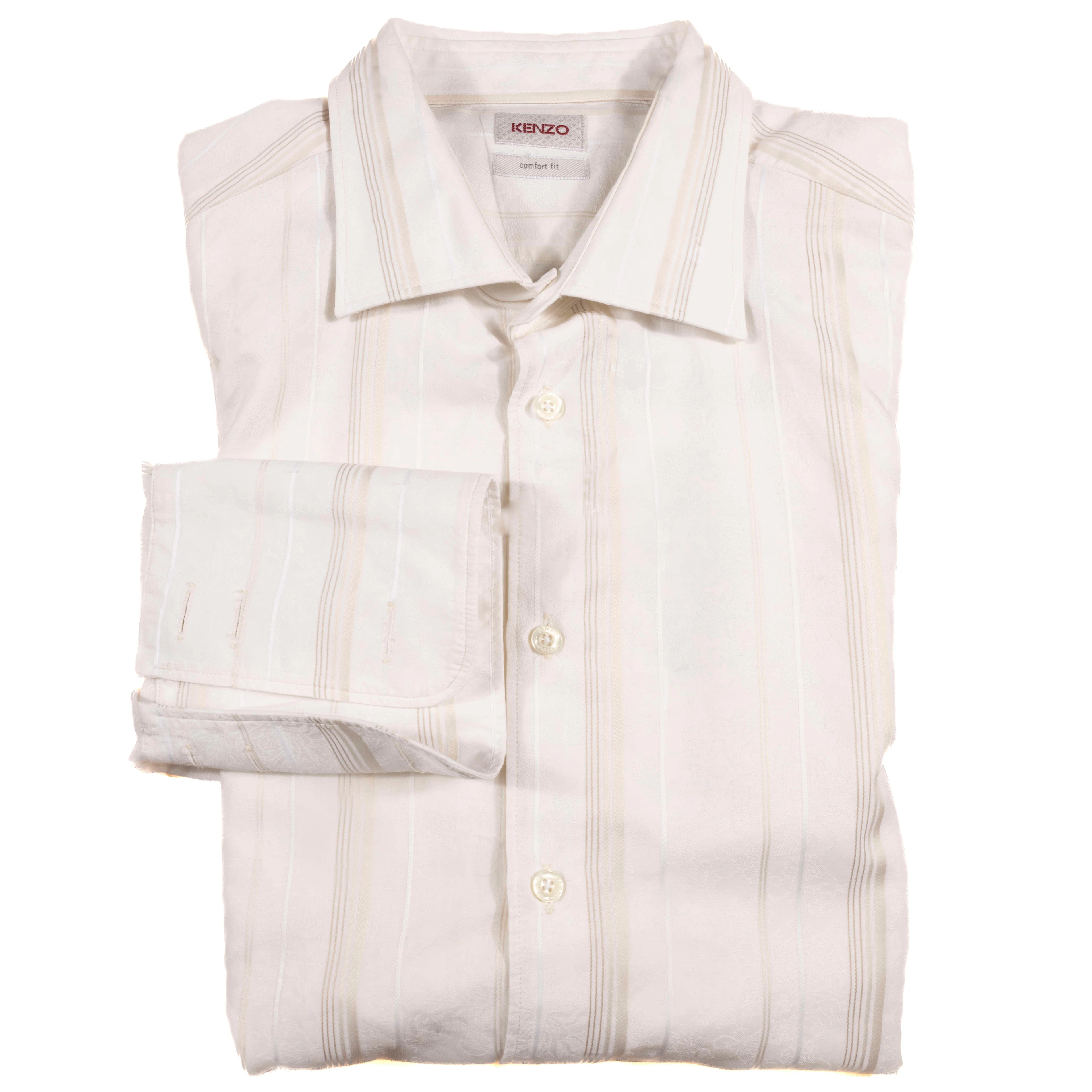 Kenzo Beige Striped Shirt