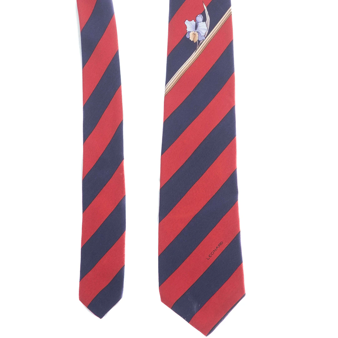 Red and Blue Striped Tie