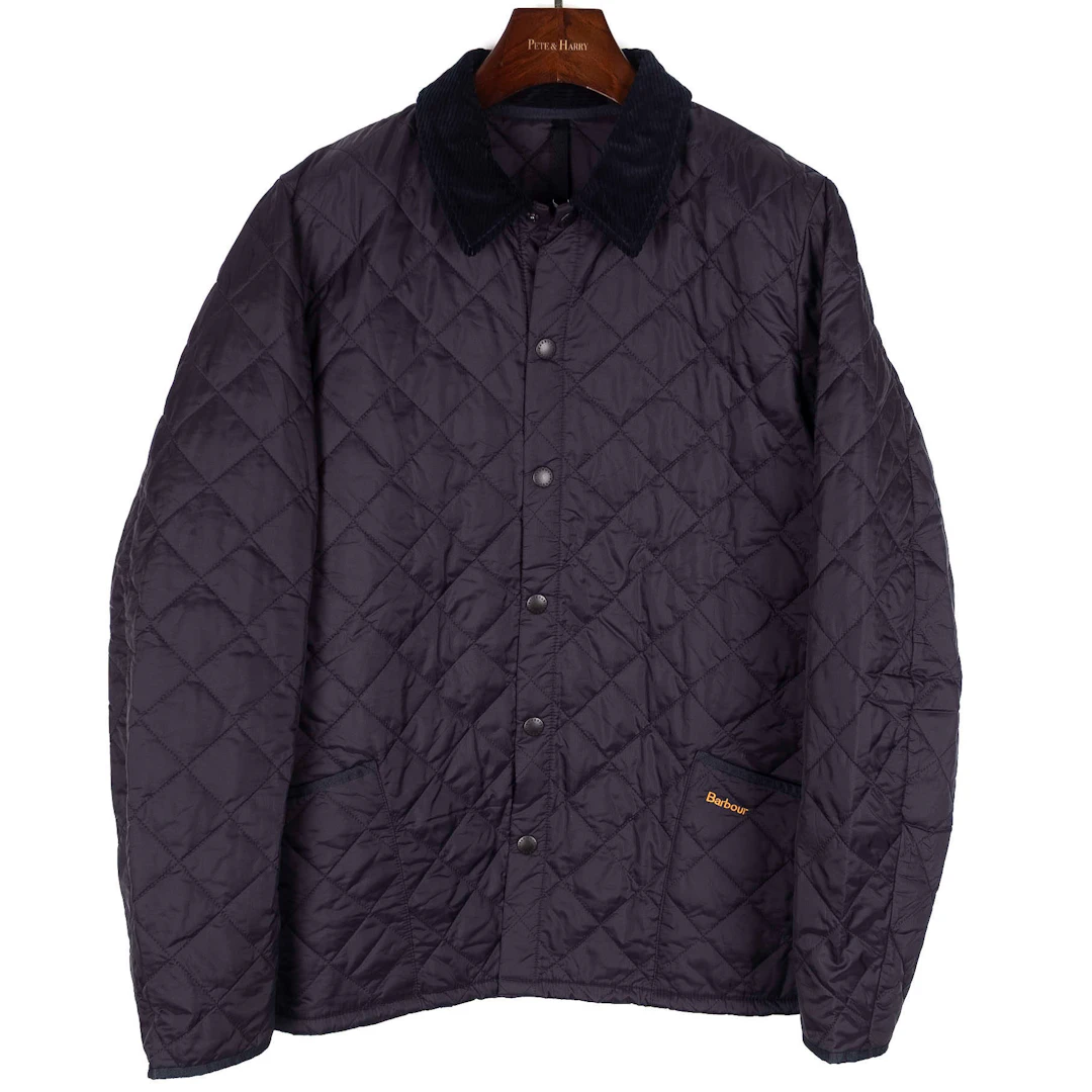 Navy Quilted Jacket