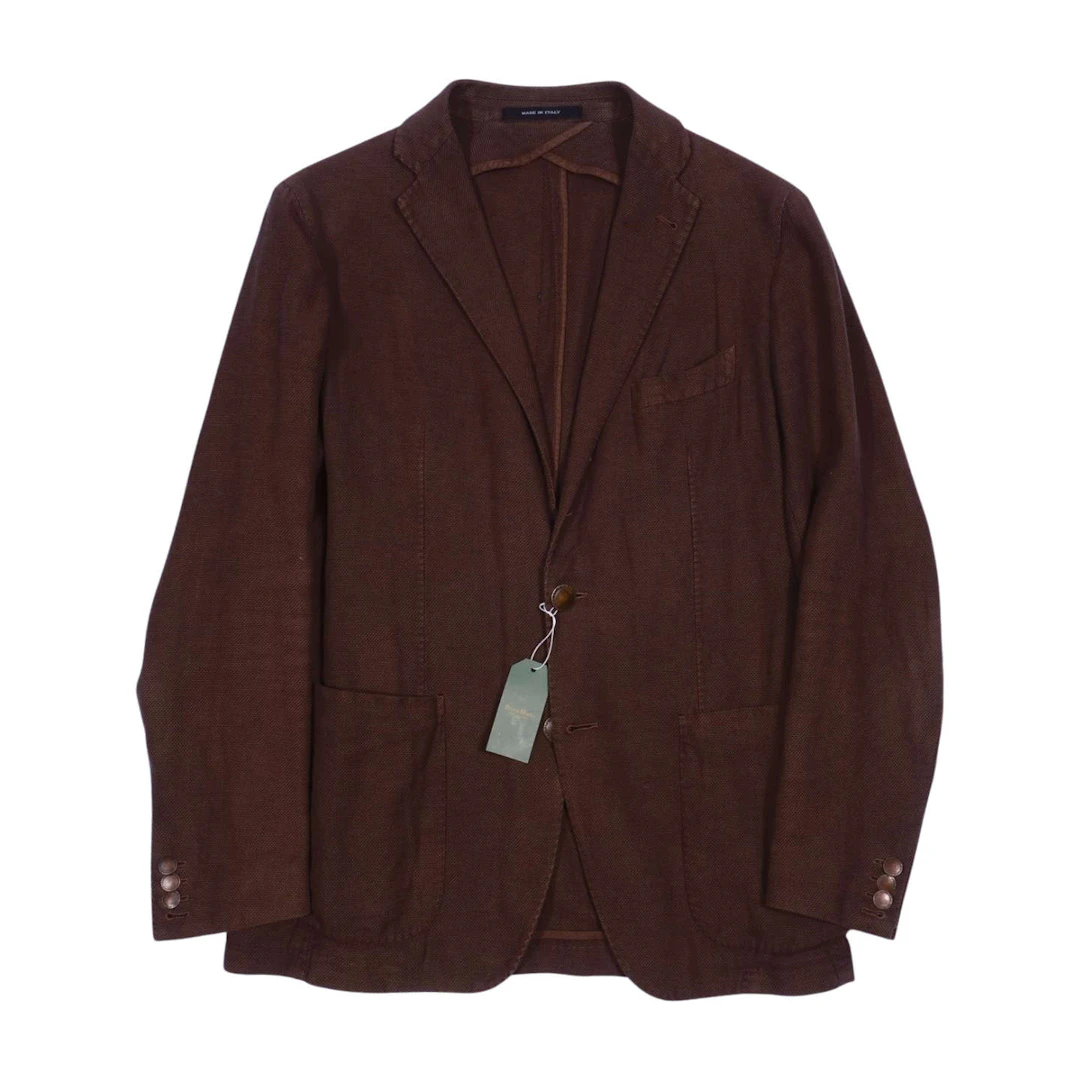Tagliatore Brown Cotton/Linen Sport Coat