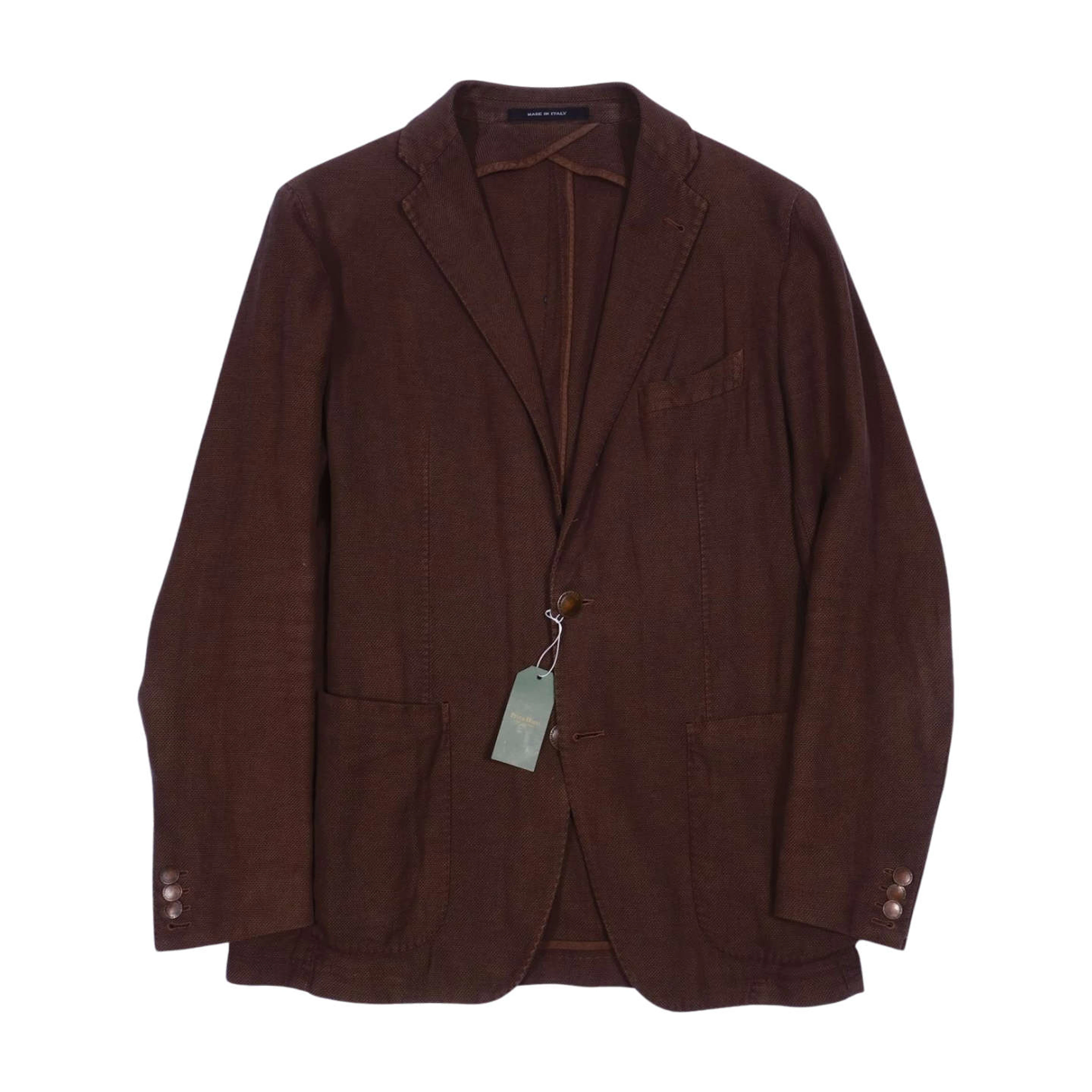Tagliatore Brown Cotton/Linen Sport Coat