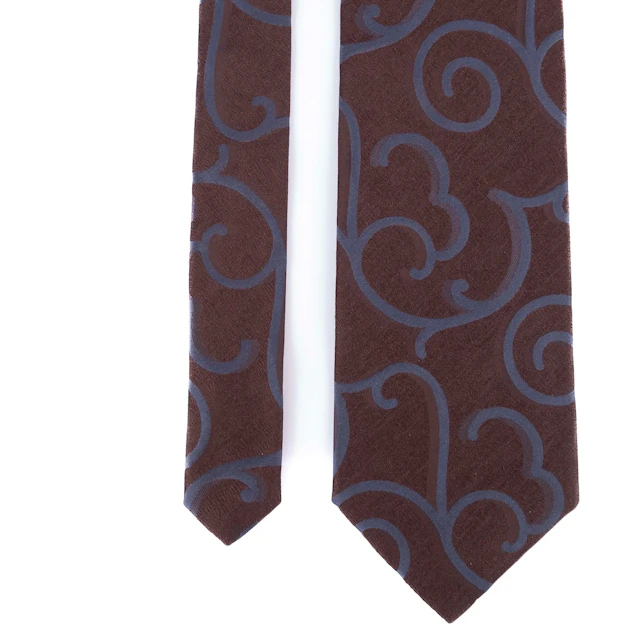Brown Patterned Tie