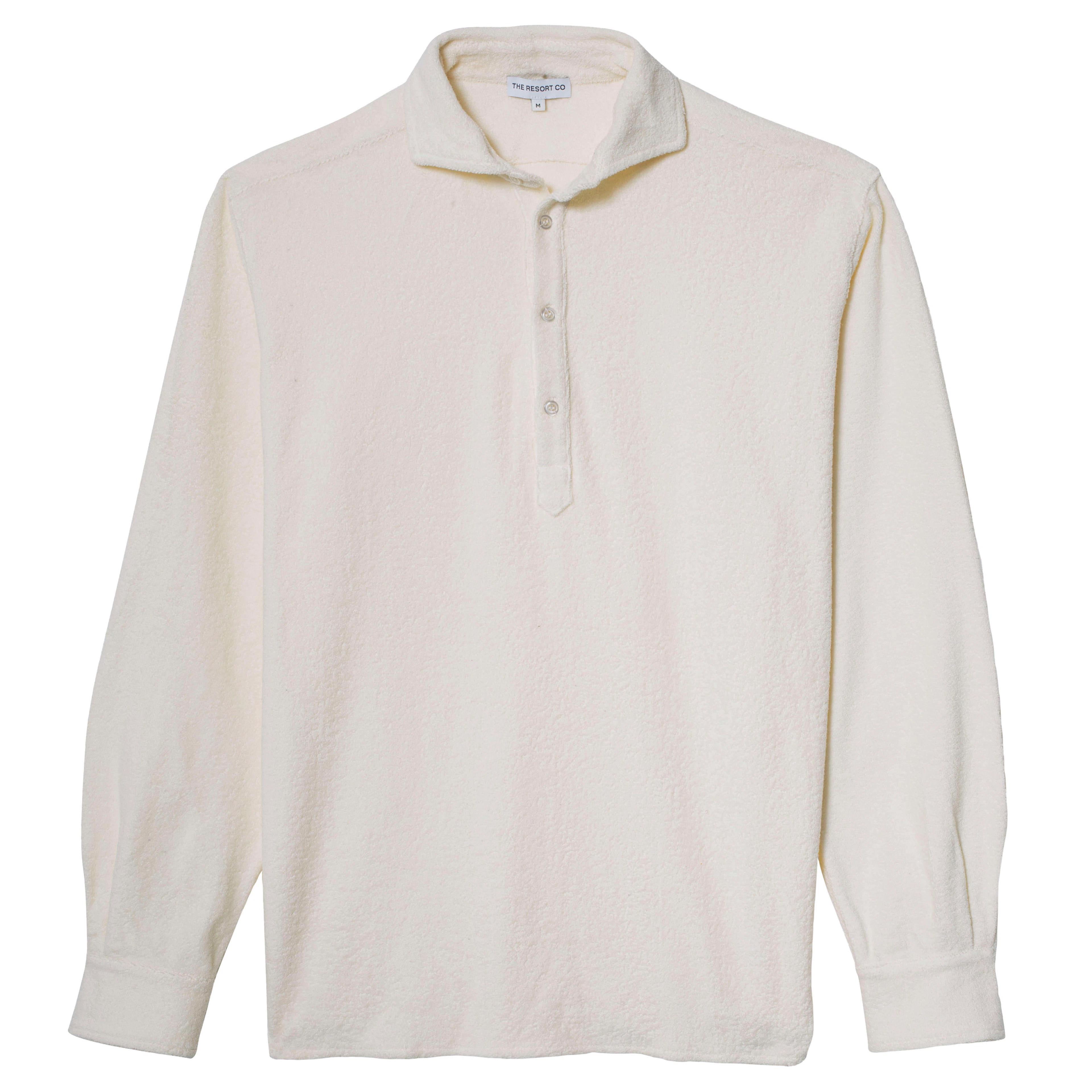 Terry Popover Shirt White - Regular Retail Price 1590 Kr
