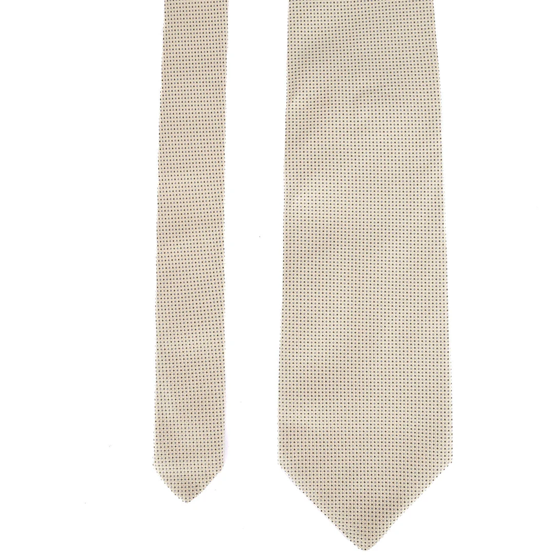 Pale Yellow Checked Tie