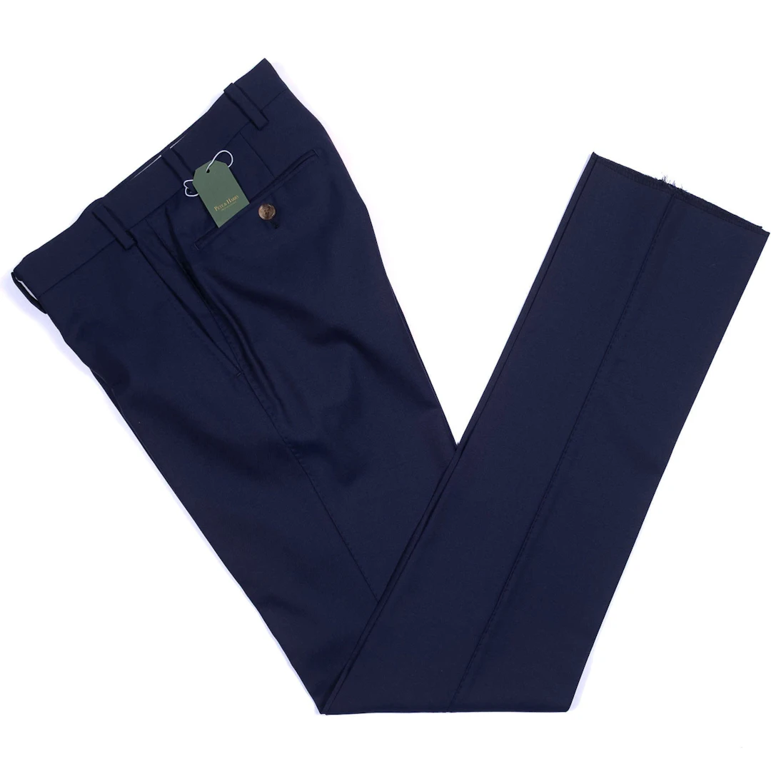 Lund & Lund Navy Wool Trousers Sz 44