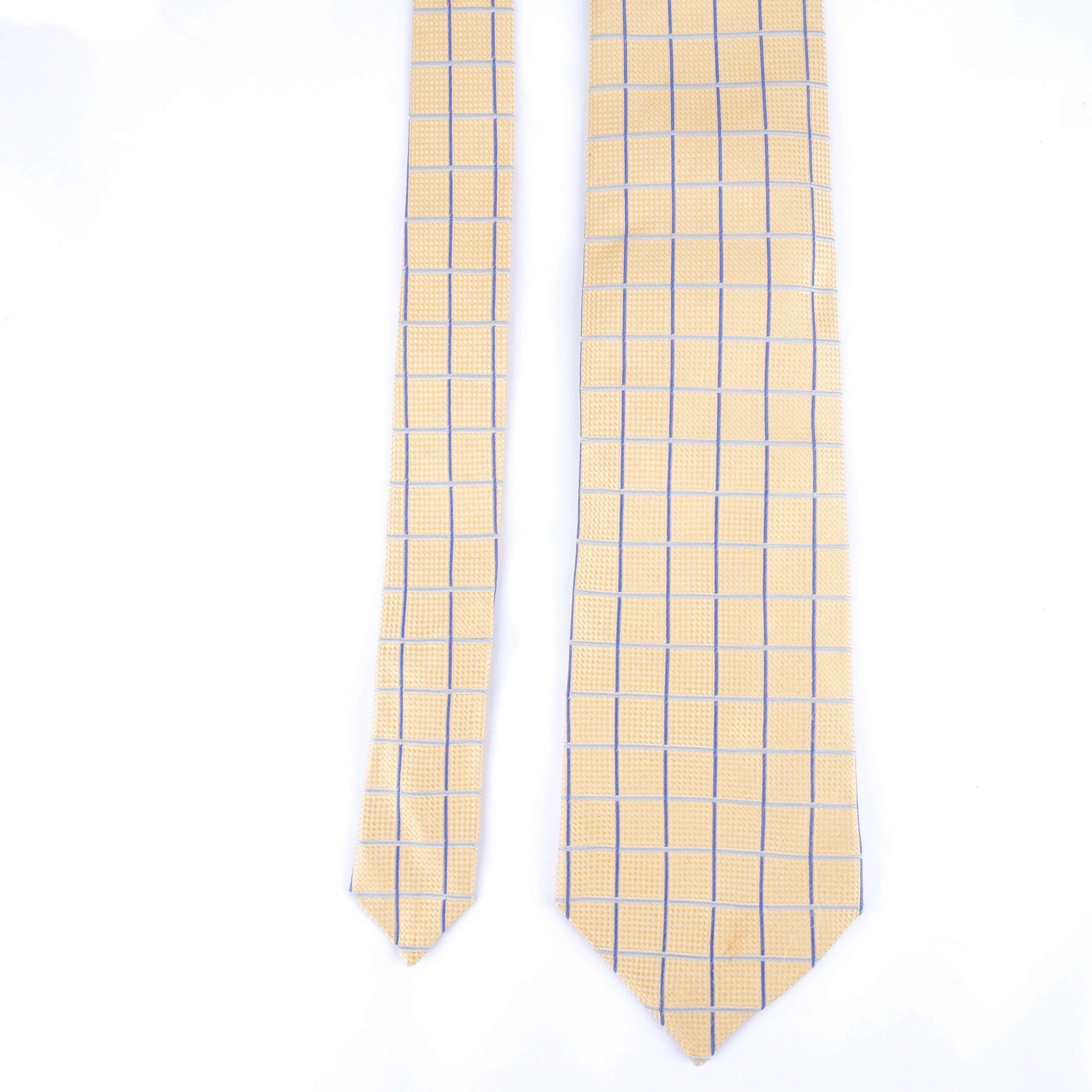 Light Yellow Checked Tie
