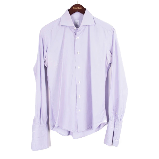Blue Striped French Cuff Shirt