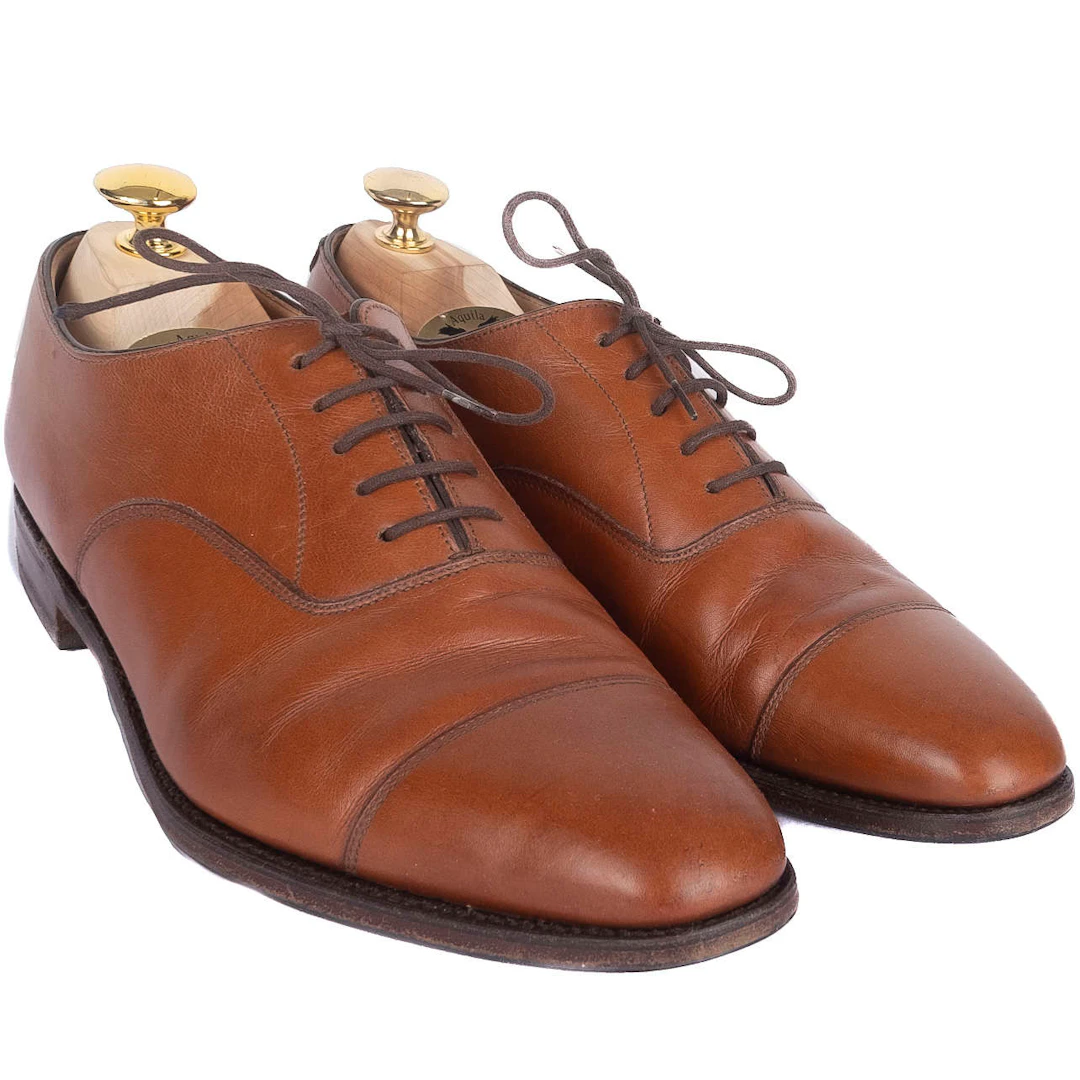 Brown Cap Toe Oxfords