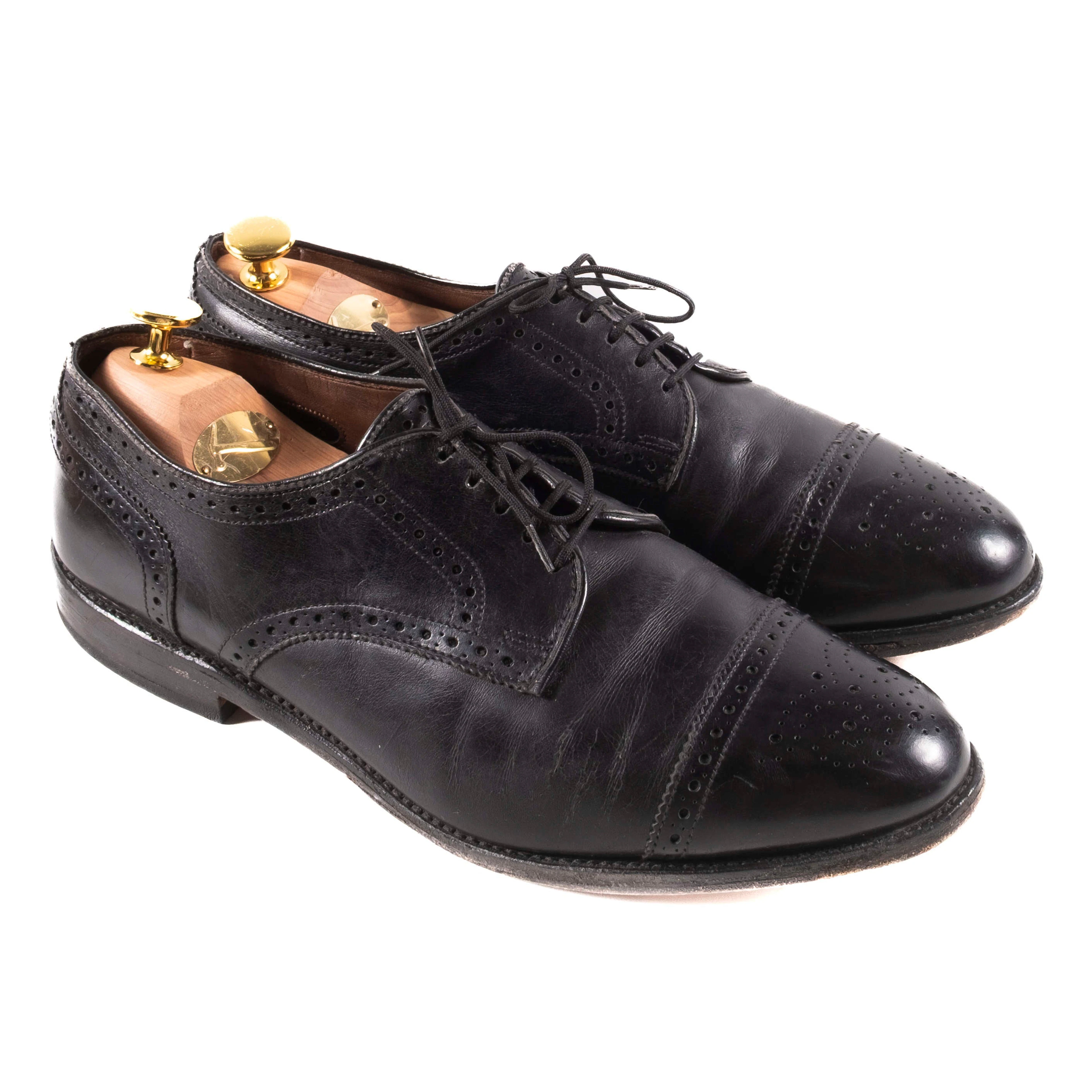 Allen Edmonds Black Derby Brogues